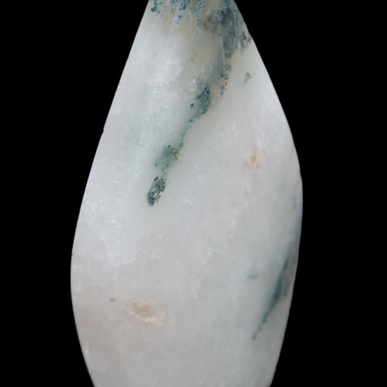 Ocean Grass Agate water drop 81*30*137mm 462g in sunlight - Rocks and Things Store