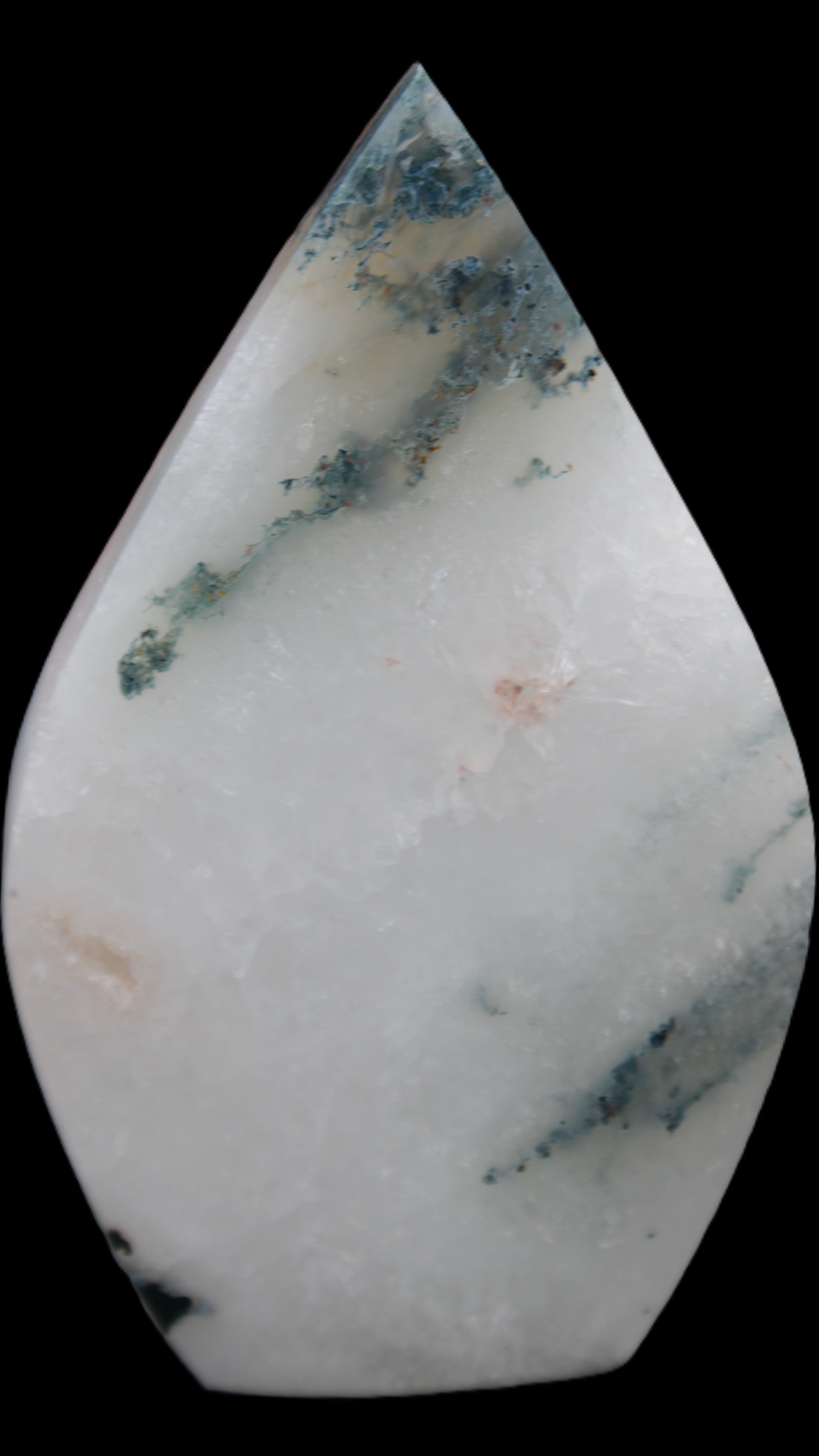 Ocean Grass Agate water drop 81*30*137mm 462g Rocks and Things