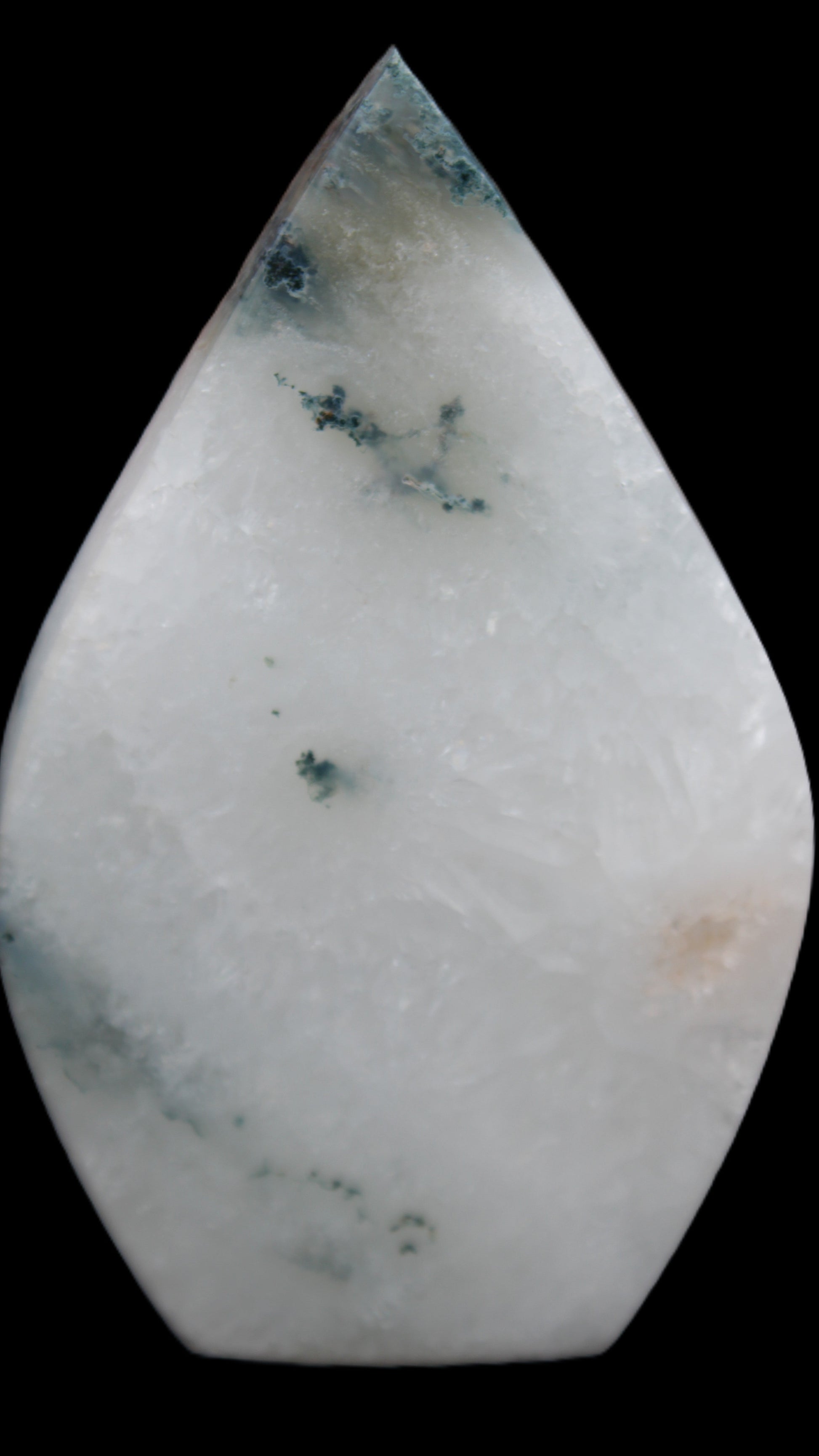 Ocean Grass Agate water drop 81*30*137mm 462g Rocks and Things
