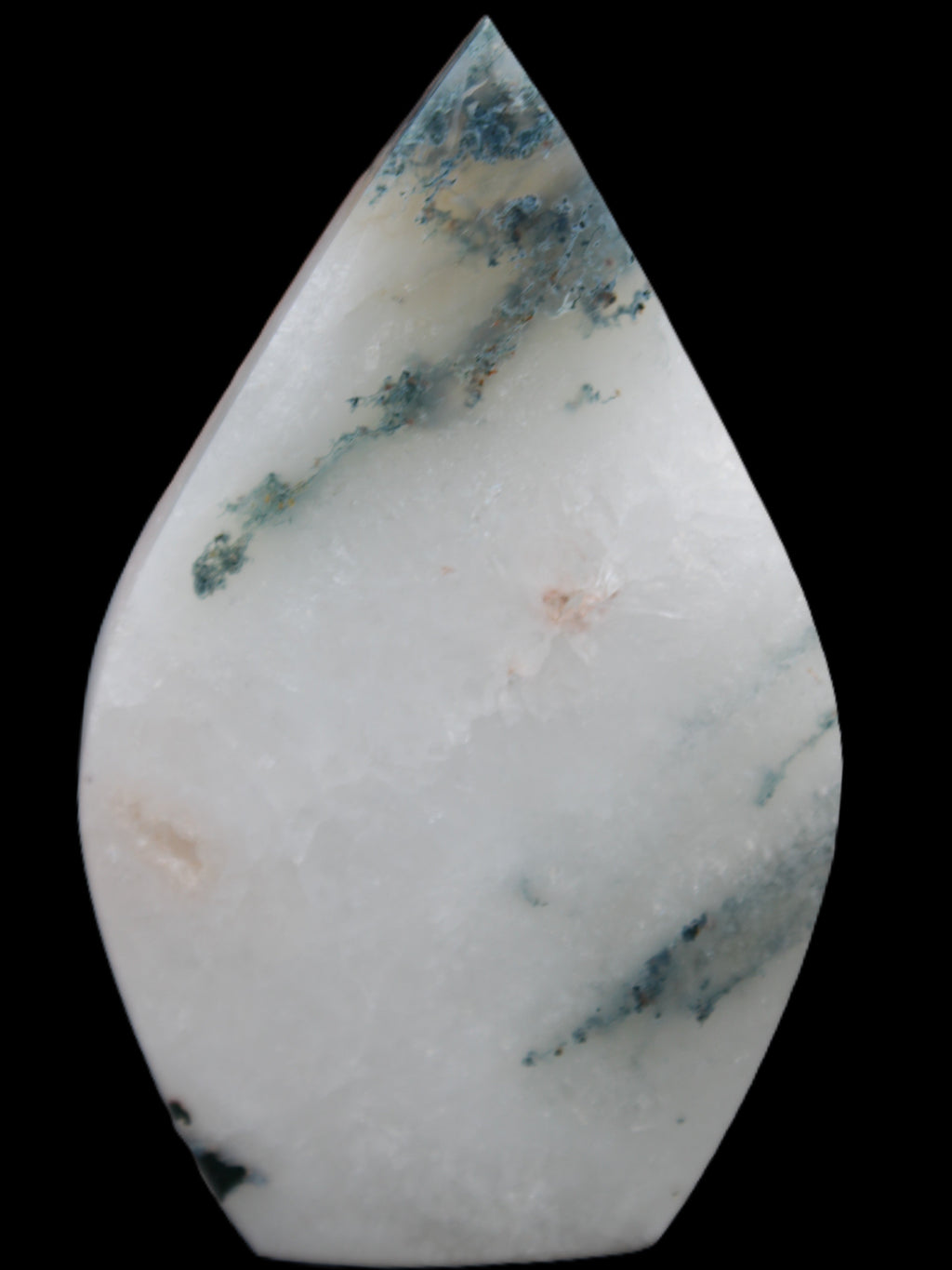 Ocean Grass Agate water drop 81*30*137mm 462g Rocks and Things