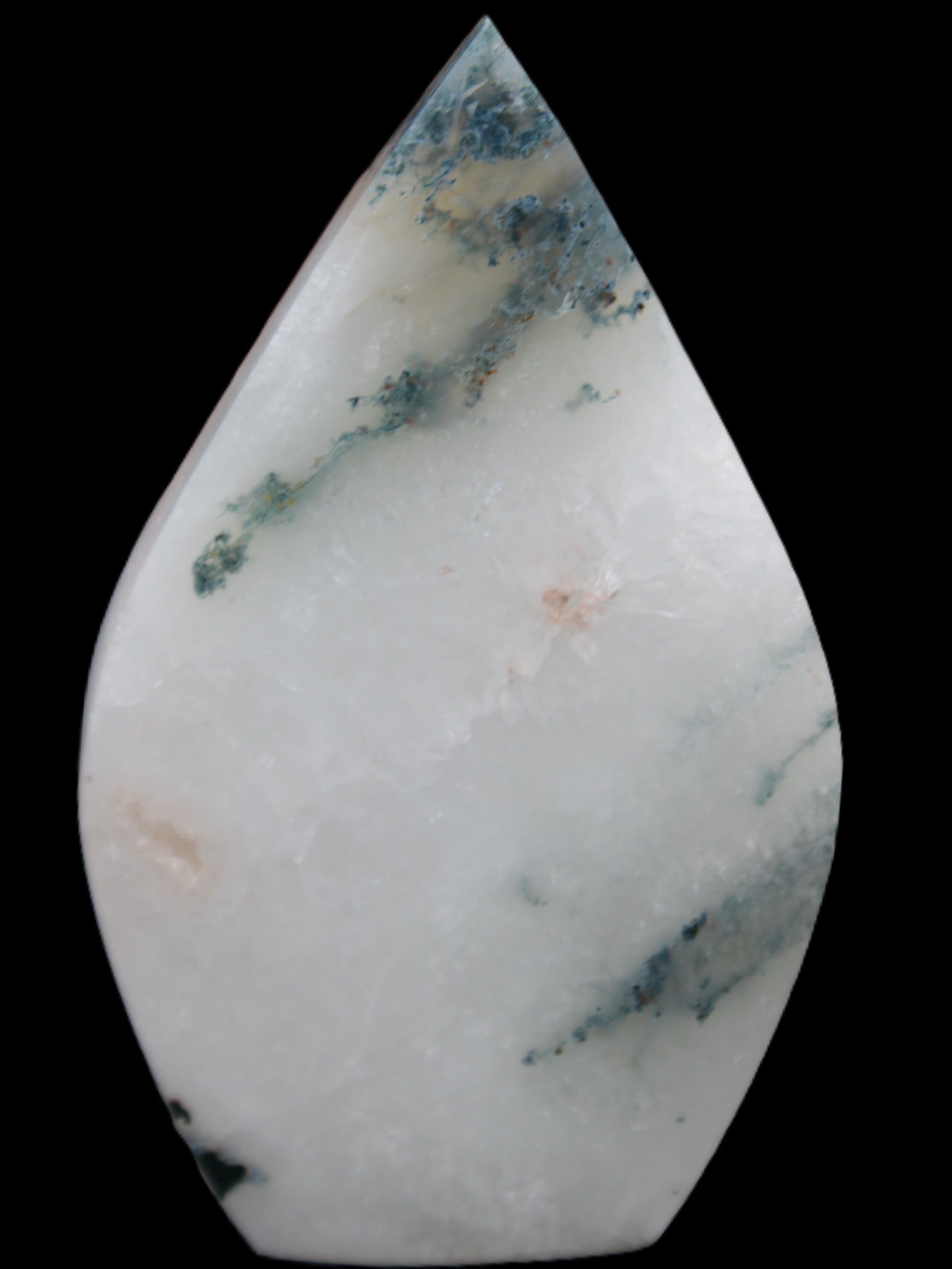 Ocean Grass Agate water drop 81*30*137mm 462g Rocks and Things