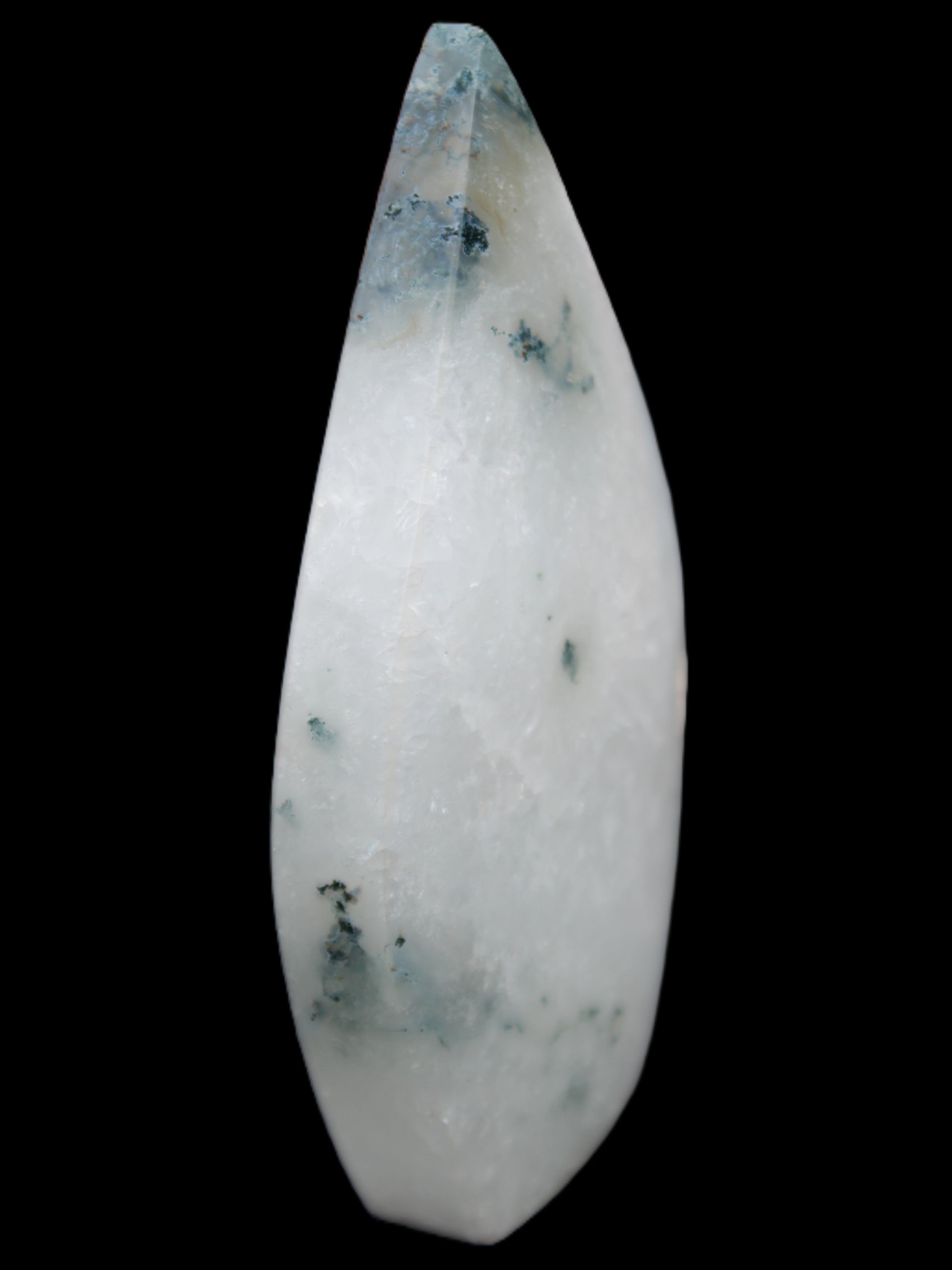 Ocean Grass Agate water drop 81*30*137mm 462g Rocks and Things