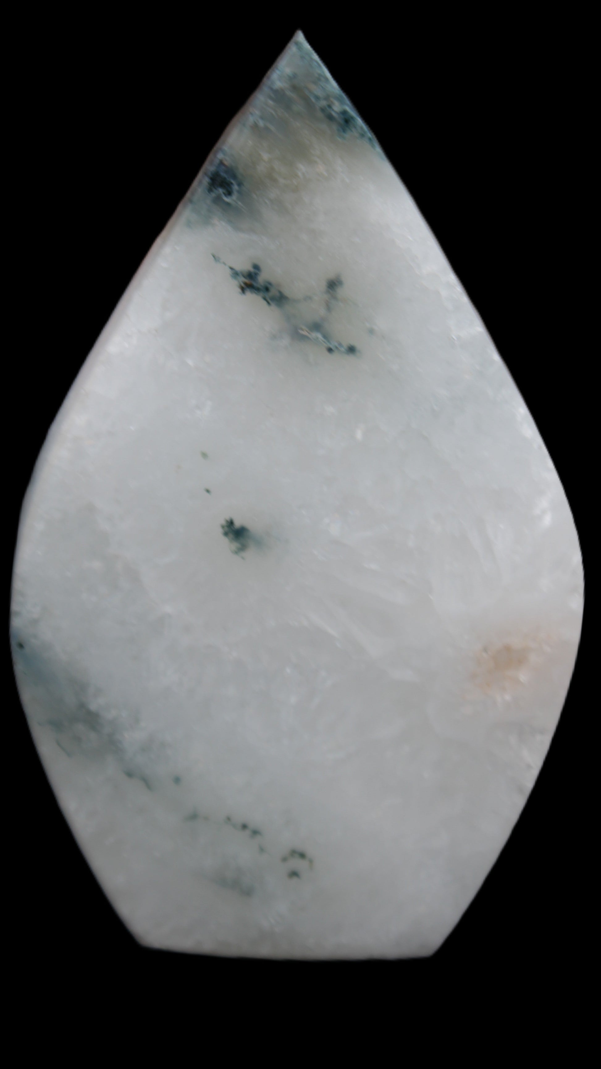 Ocean Grass Agate water drop 81*30*137mm 462g Rocks and Things