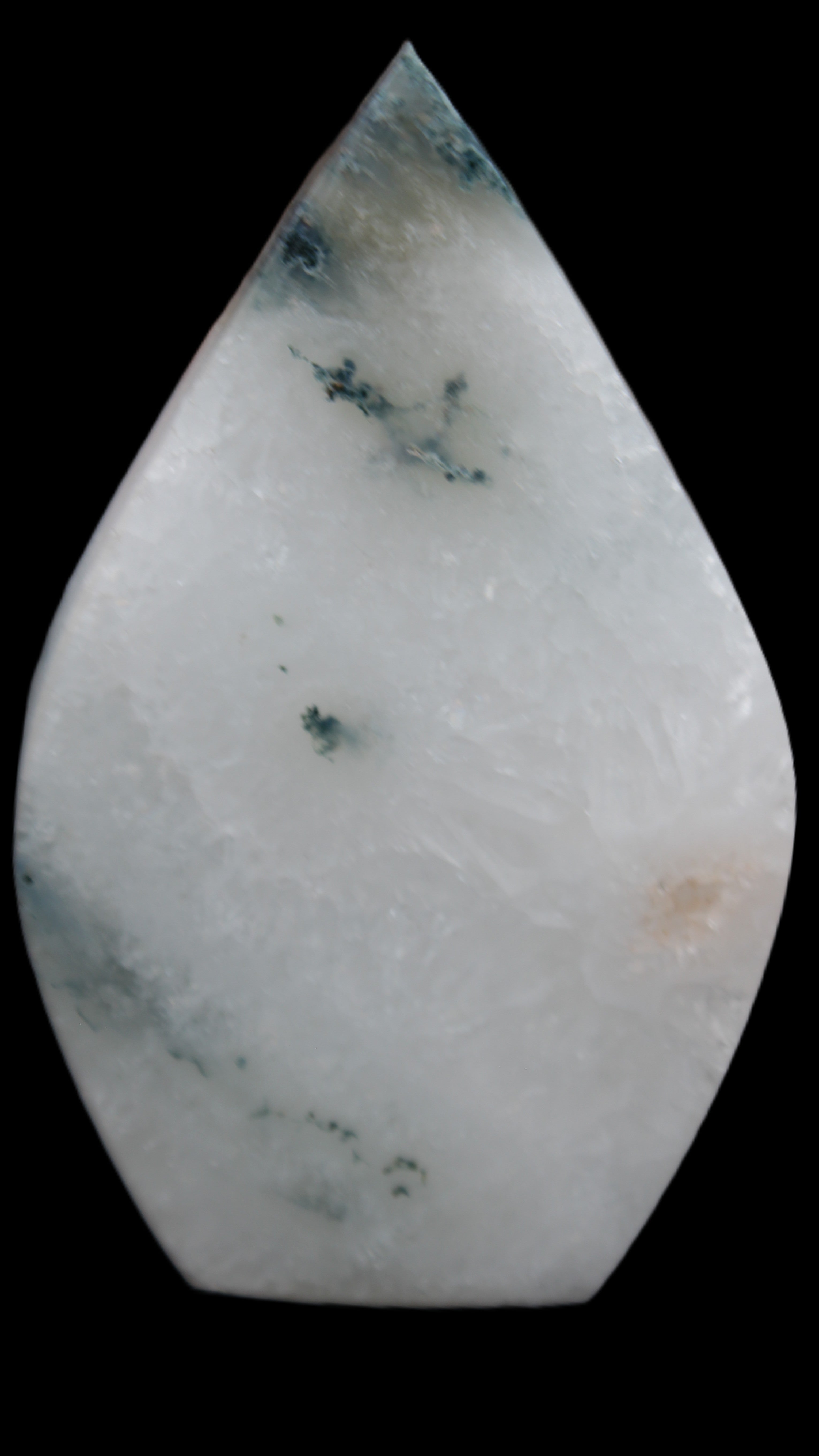 Ocean Grass Agate water drop 81*30*137mm 462g Rocks and Things