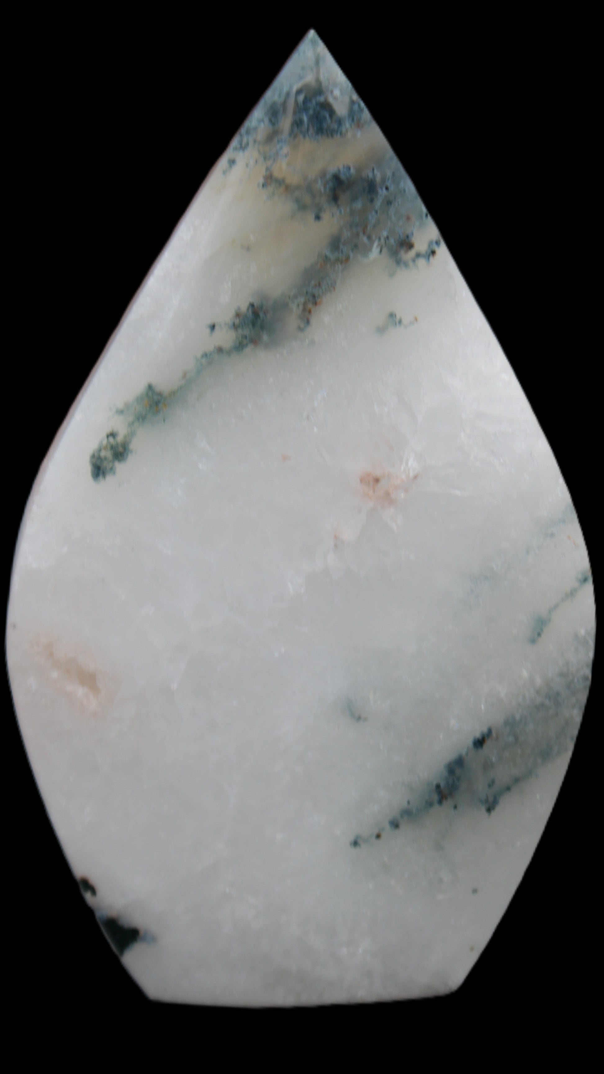 Ocean Grass Agate water drop 81*30*137mm 462g Rocks and Things