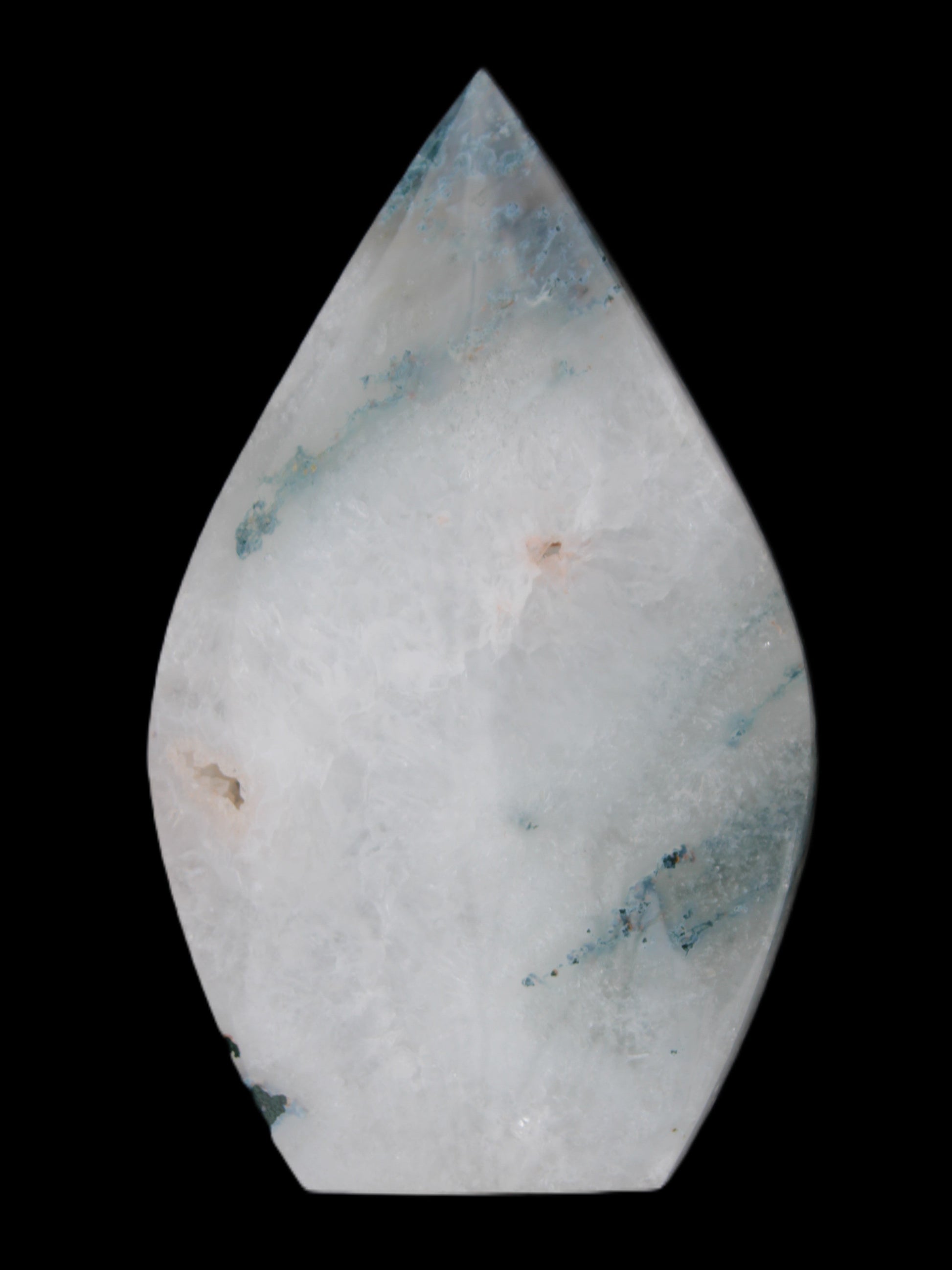 Ocean Grass Agate water drop 81*30*137mm 462g Rocks and Things