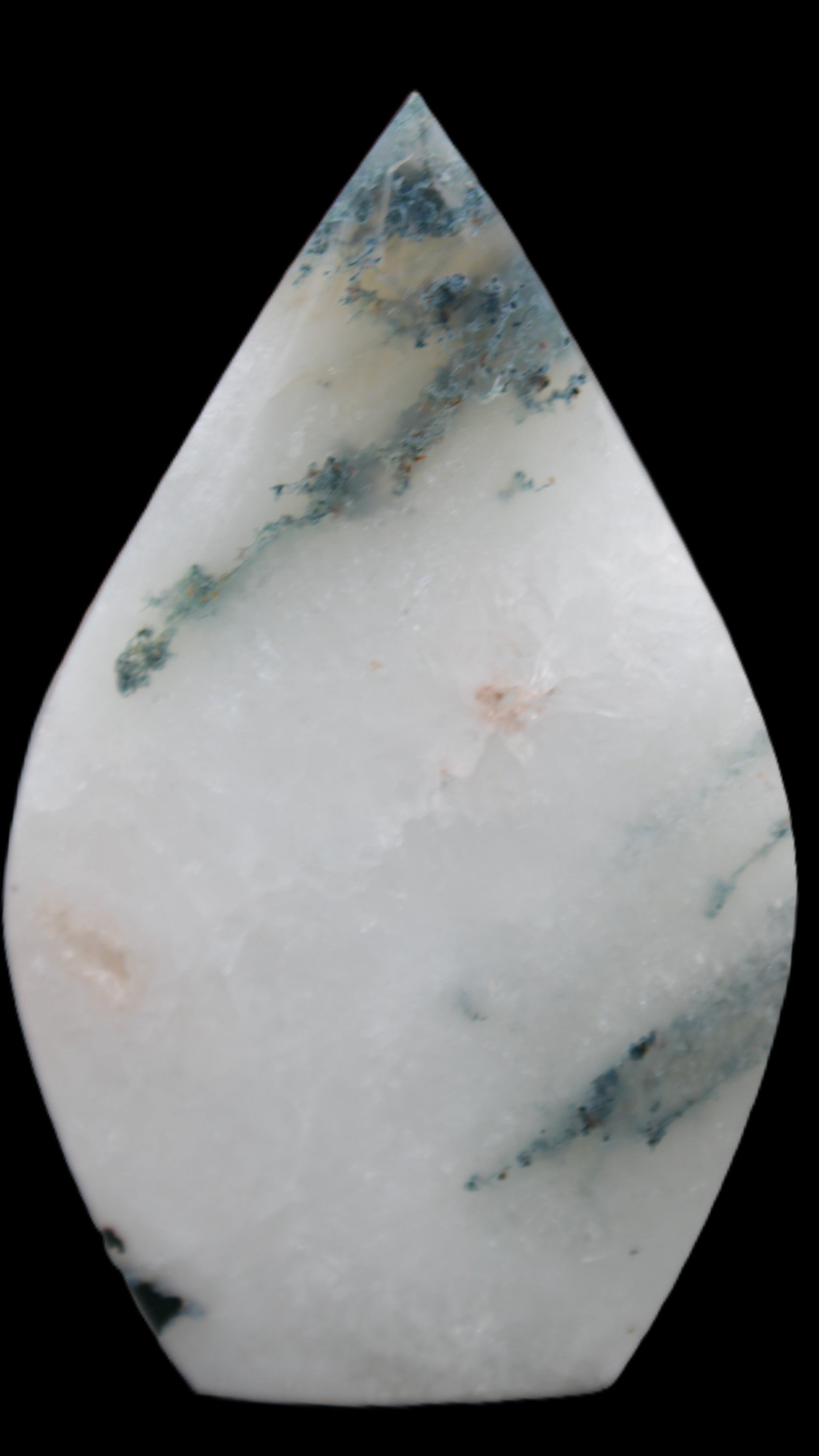 Ocean Grass Agate water drop 81*30*137mm 462g Rocks and Things