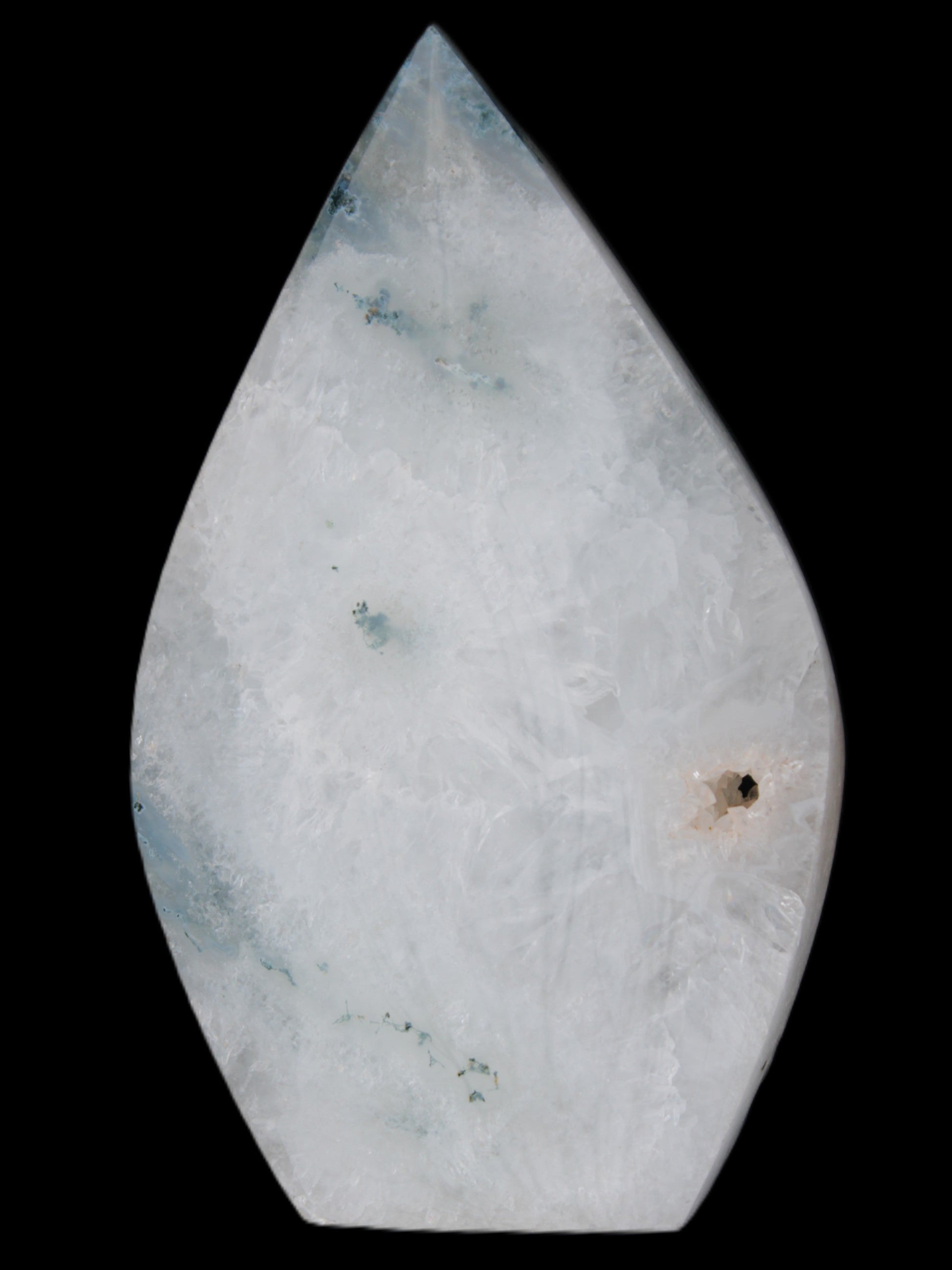 Ocean Grass Agate water drop 81*30*137mm 462g Rocks and Things