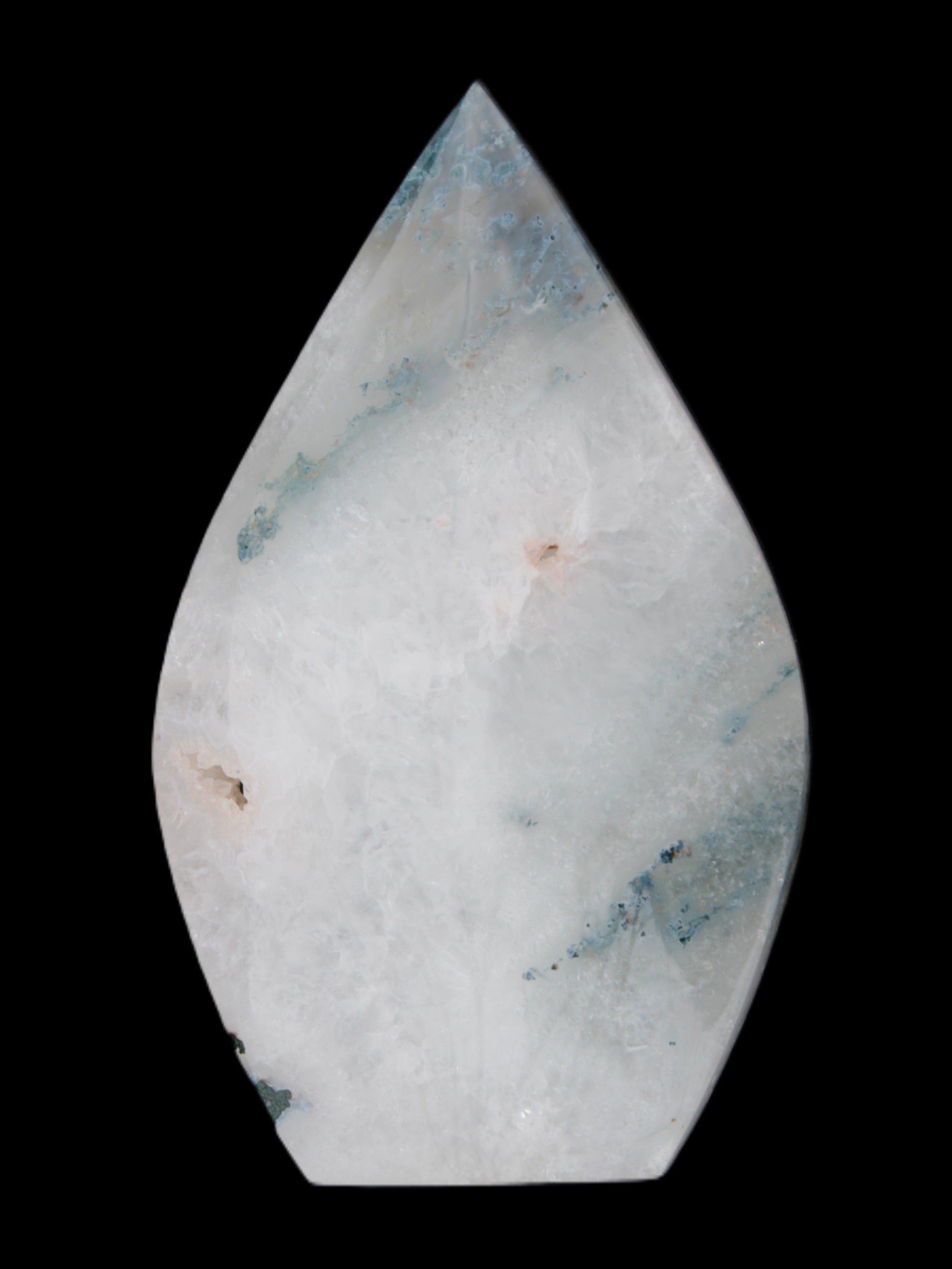 Ocean Grass Agate water drop 81*30*137mm 462g Rocks and Things