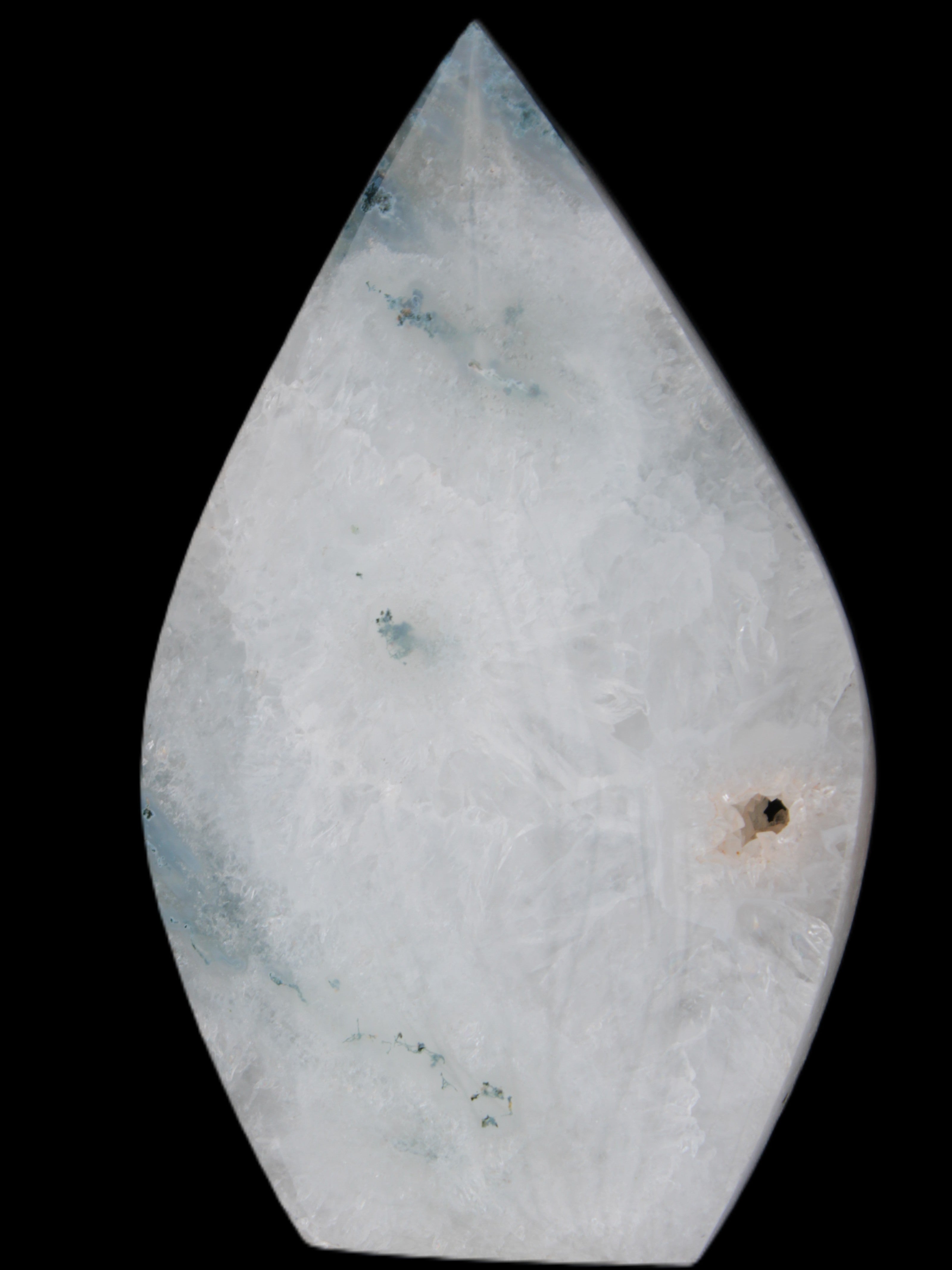 Ocean Grass Agate water drop 81*30*137mm 462g Rocks and Things