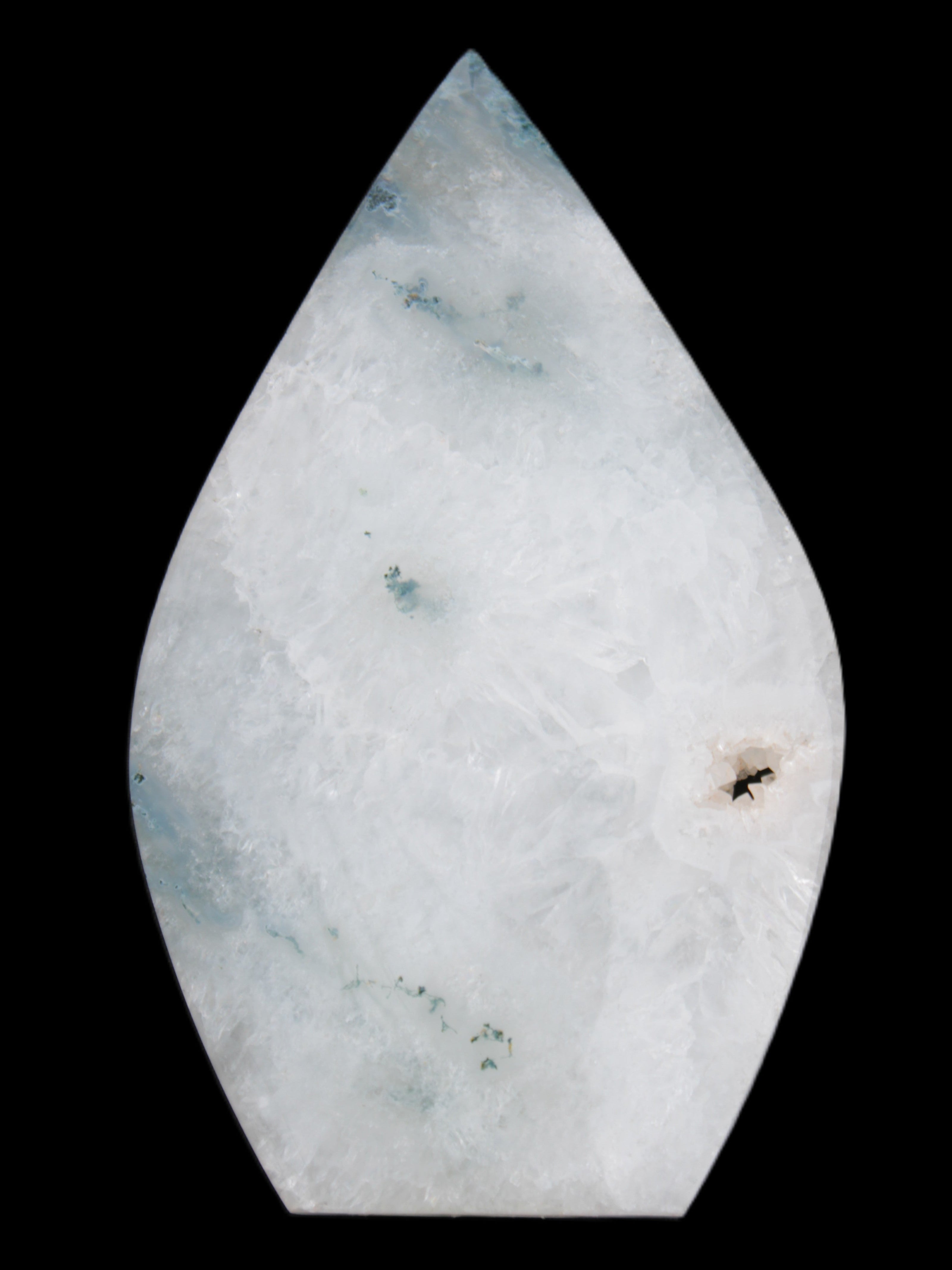 Ocean Grass Agate water drop 81*30*137mm 462g Rocks and Things