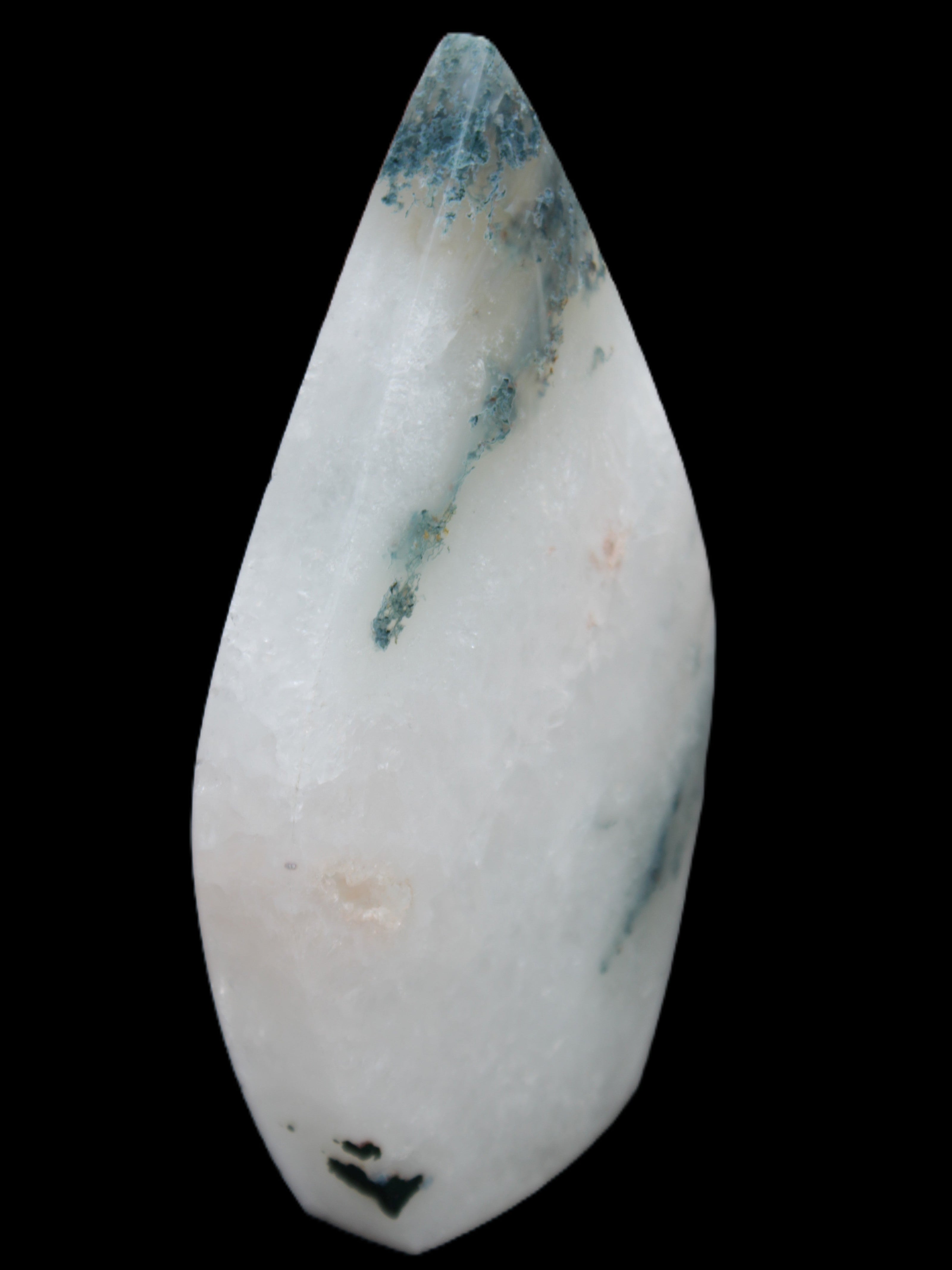 Ocean Grass Agate water drop 81*30*137mm 462g Rocks and Things