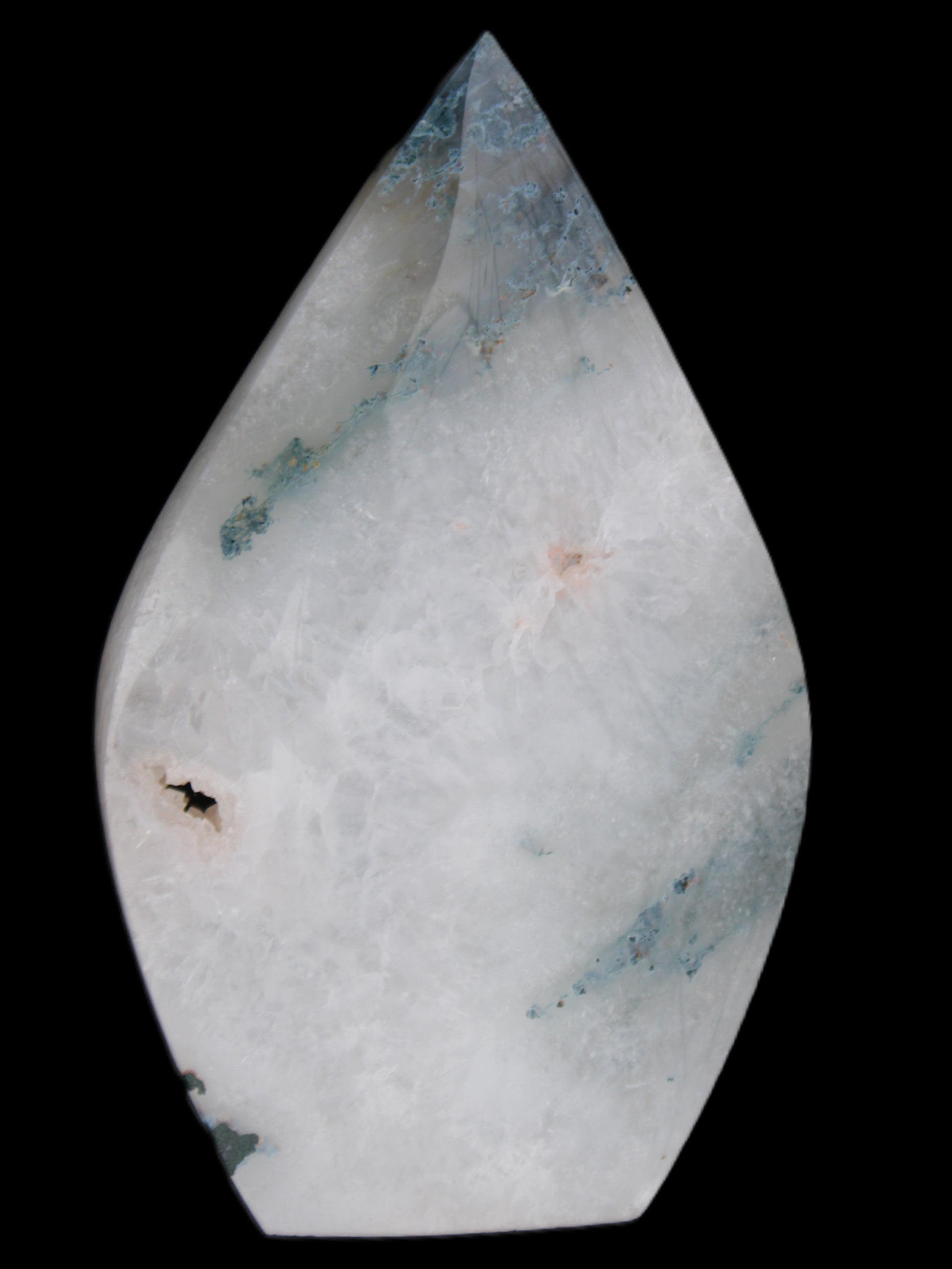 Ocean Grass Agate water drop 81*30*137mm 462g Rocks and Things