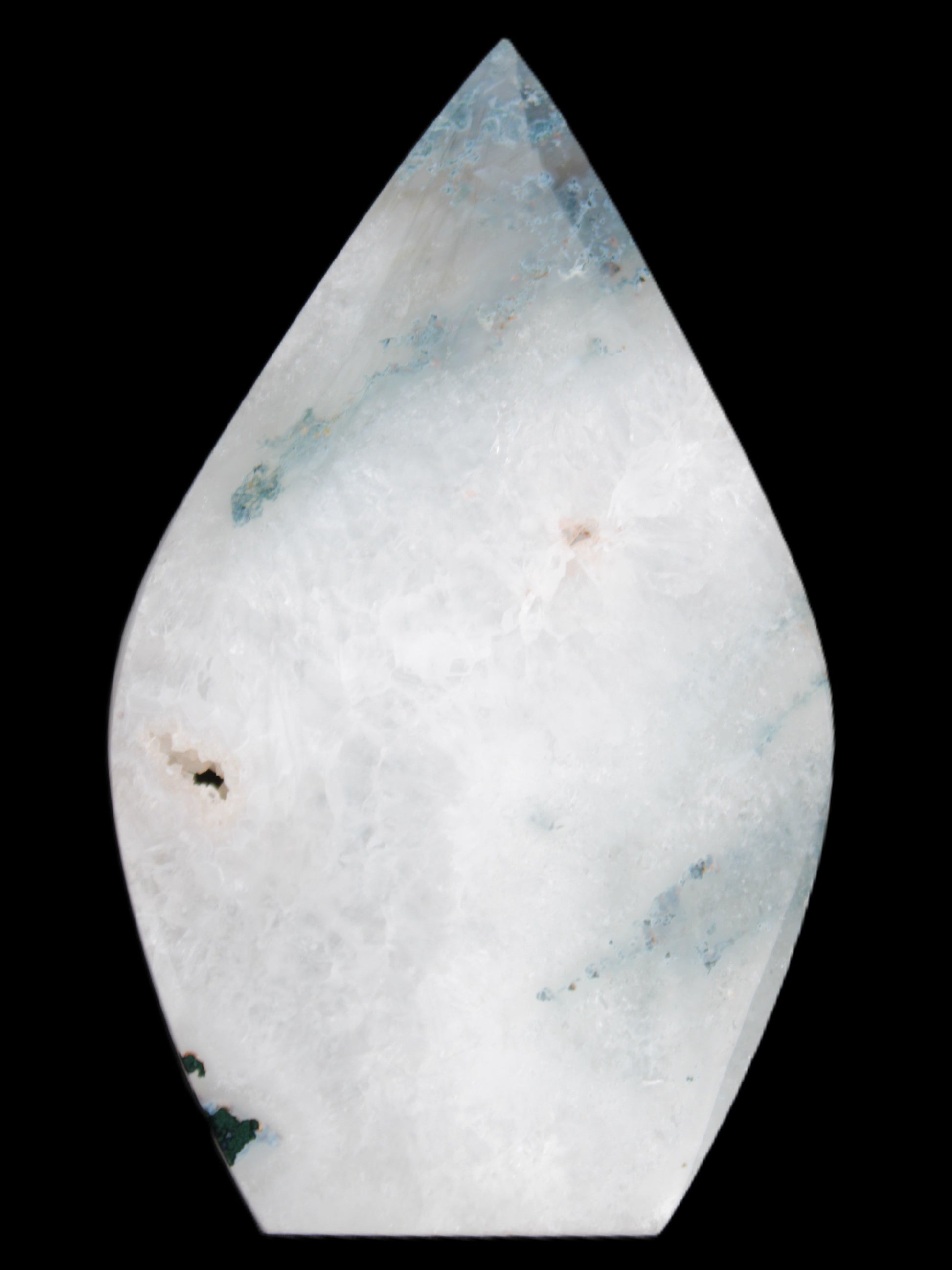 Ocean Grass Agate water drop 81*30*137mm 462g Rocks and Things
