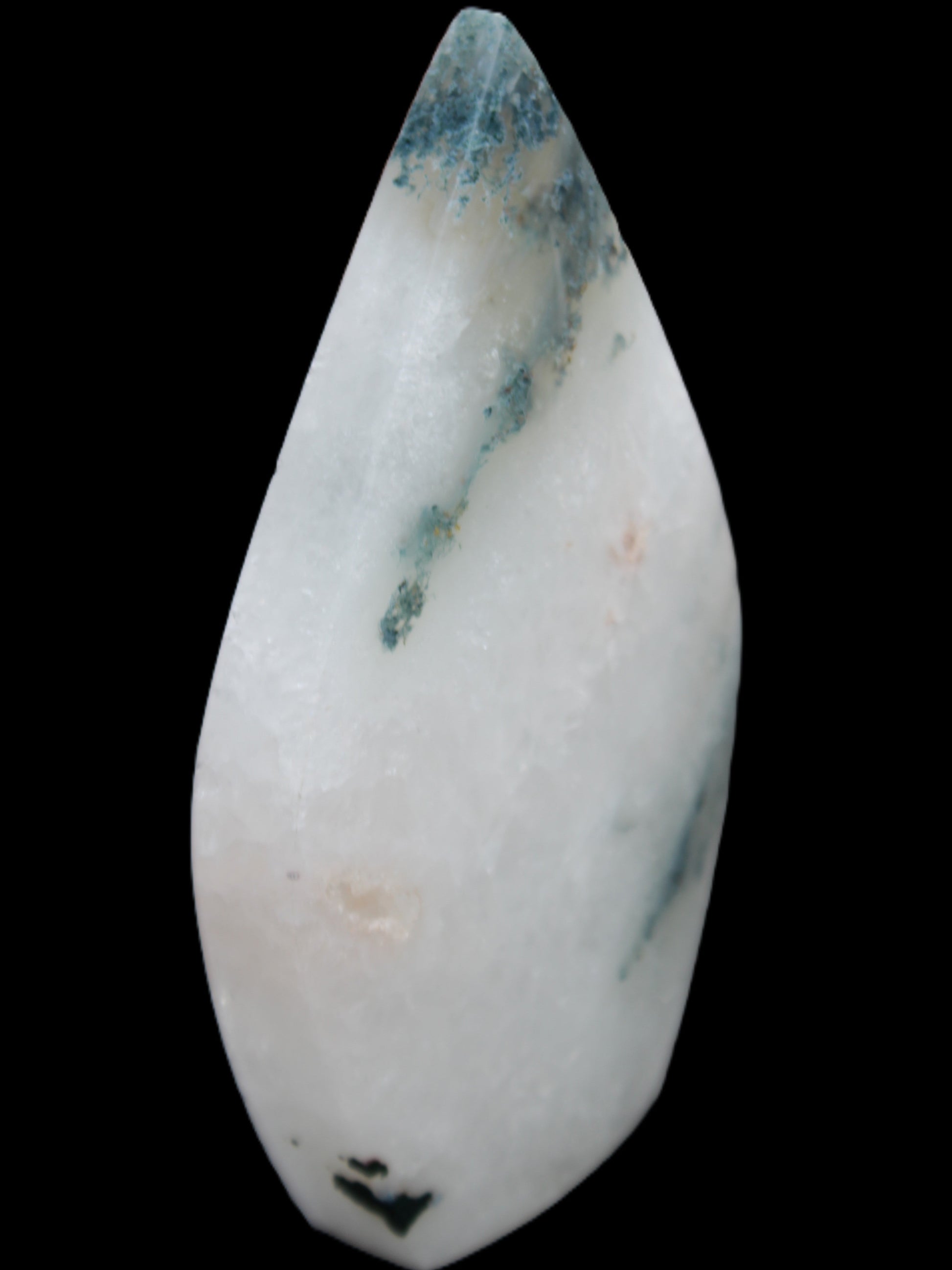 Ocean Grass Agate water drop 81*30*137mm 462g Rocks and Things