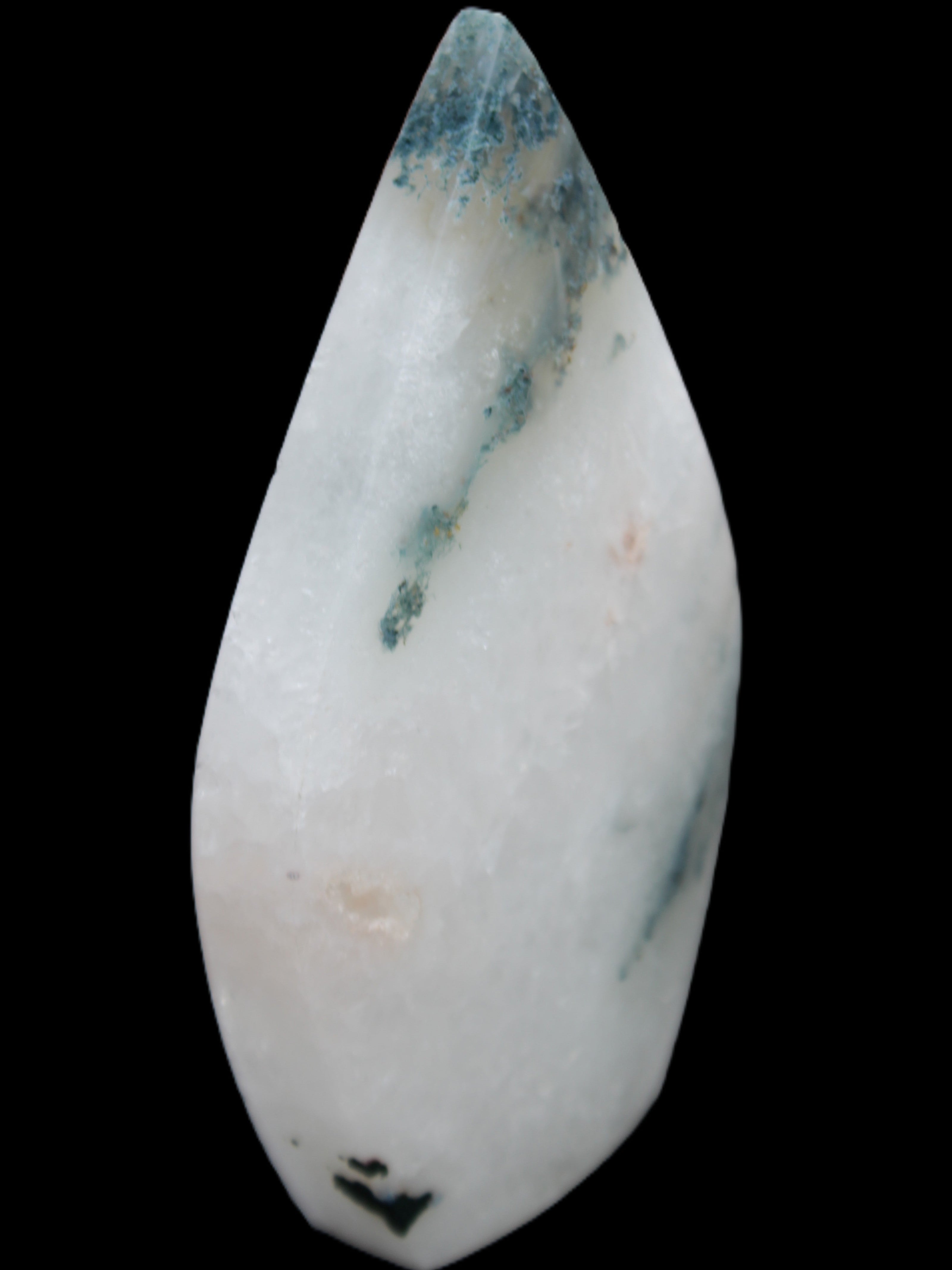 Ocean Grass Agate water drop 81*30*137mm 462g Rocks and Things