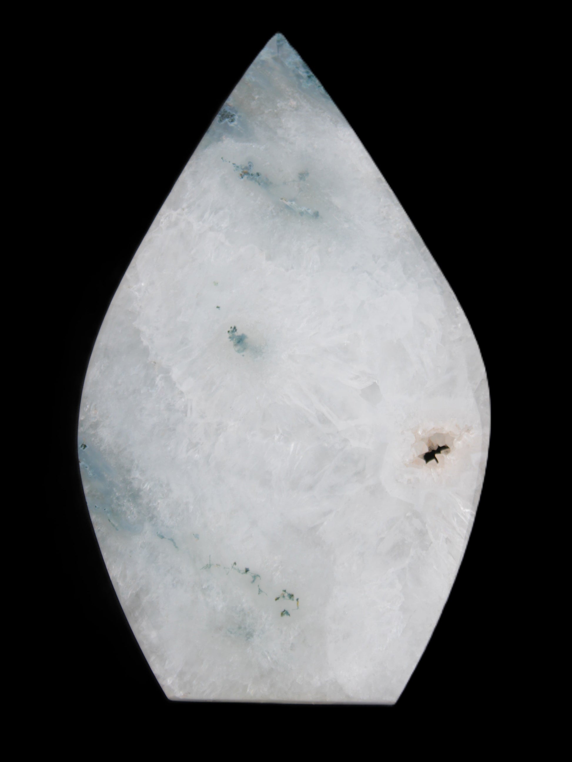 Ocean Grass Agate water drop 81*30*137mm 462g Rocks and Things