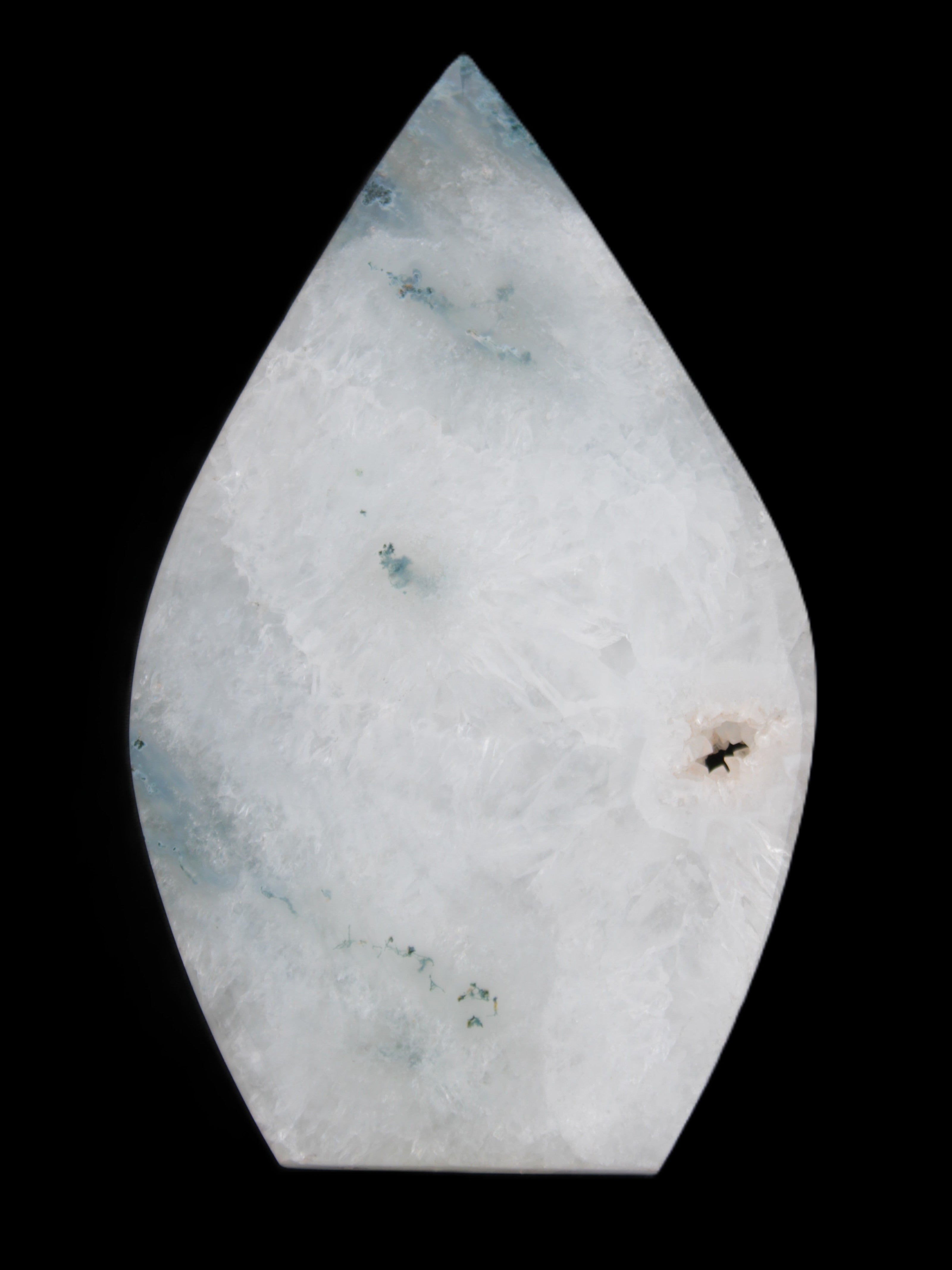Ocean Grass Agate water drop 81*30*137mm 462g Rocks and Things