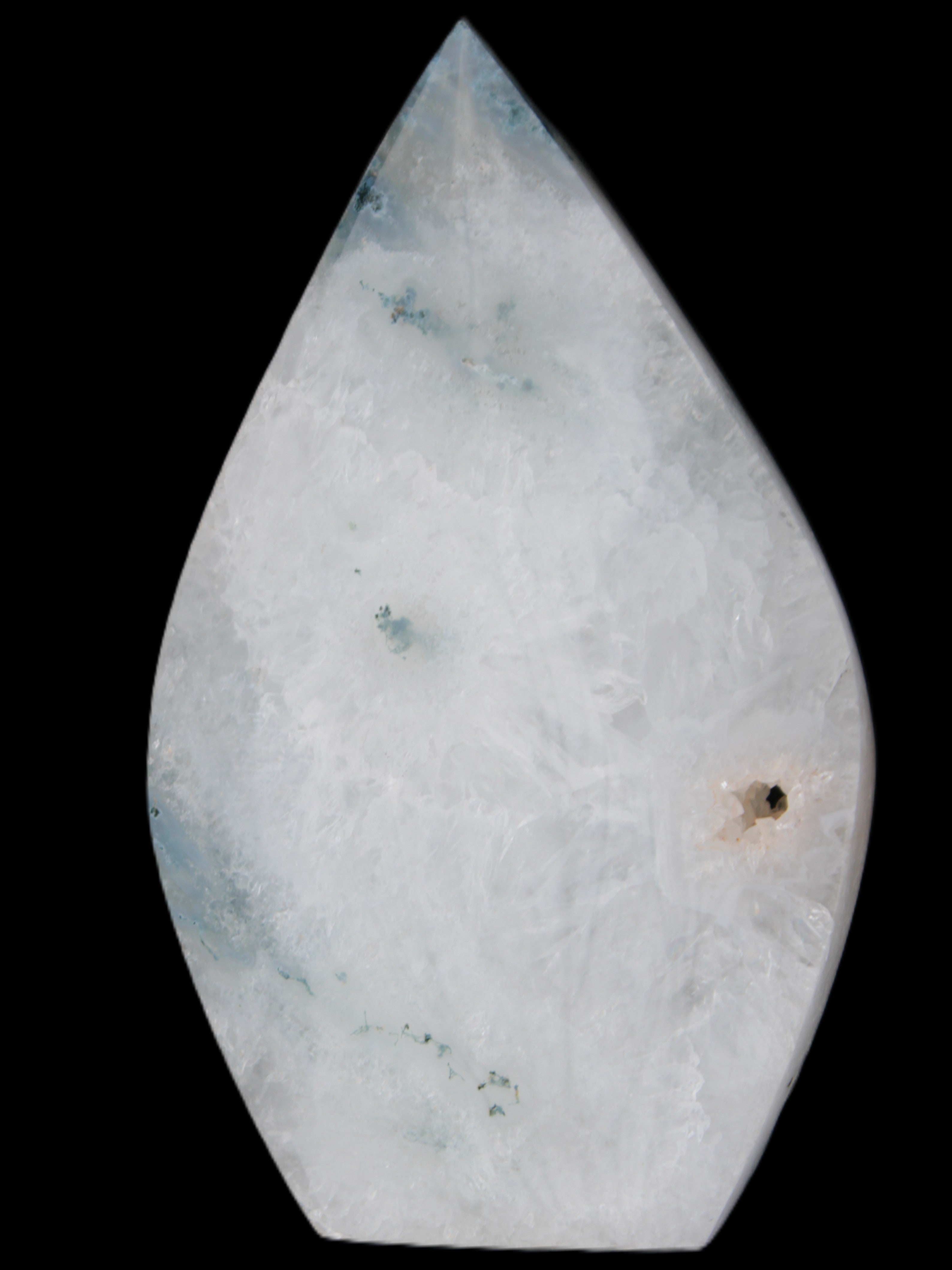 Ocean Grass Agate water drop 81*30*137mm 462g Rocks and Things
