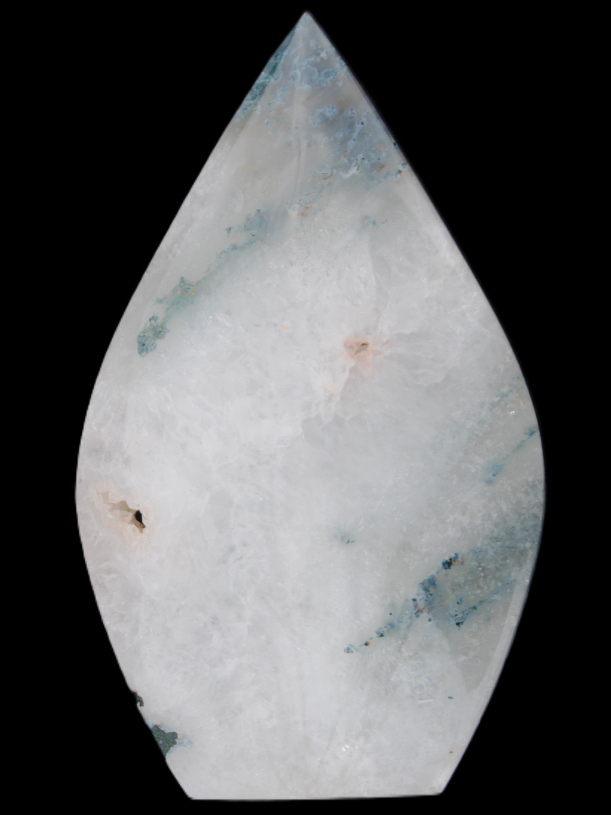 Ocean Grass Agate water drop 81*30*137mm 462g Rocks and Things