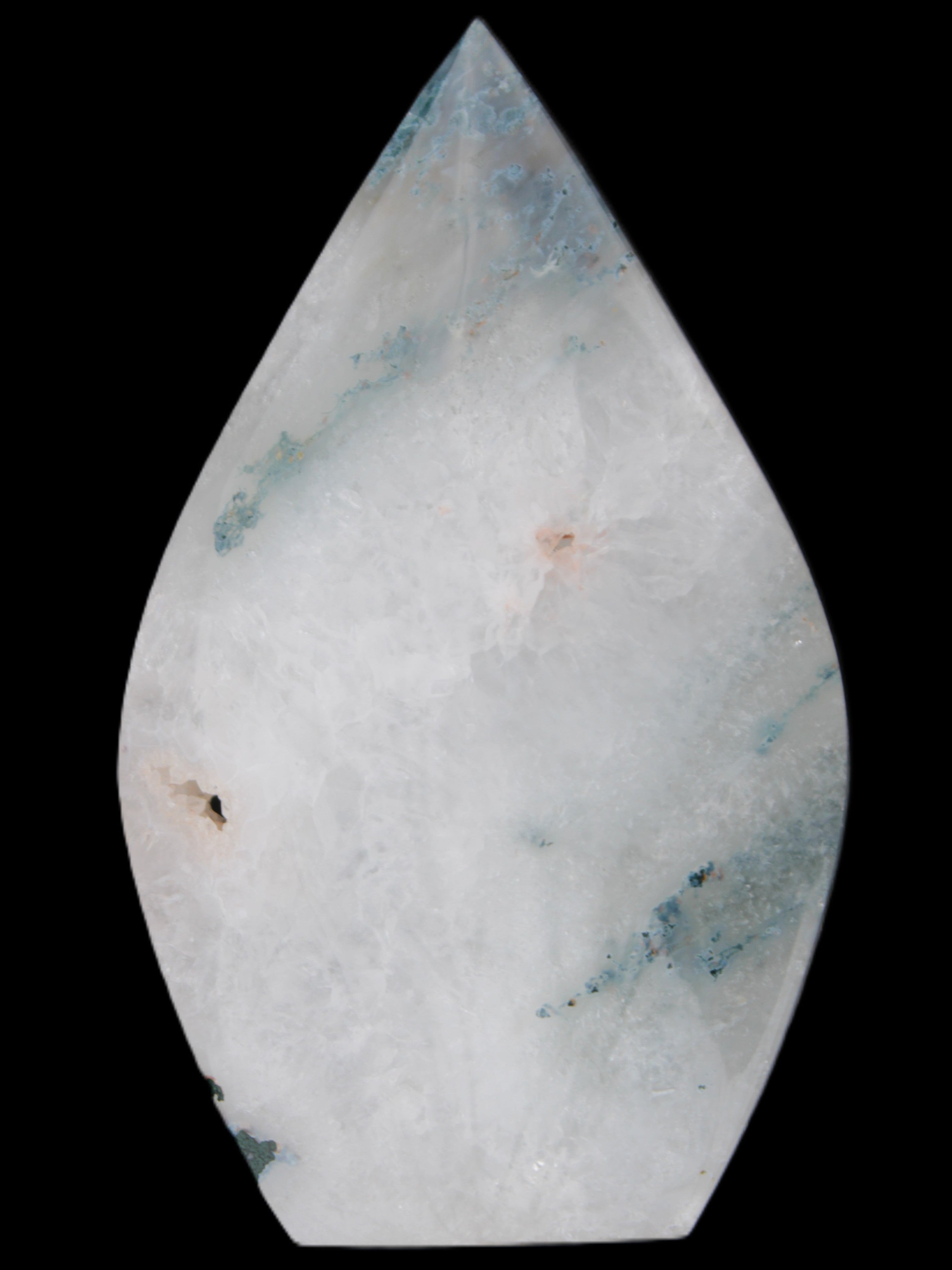 Ocean Grass Agate water drop 81*30*137mm 462g Rocks and Things