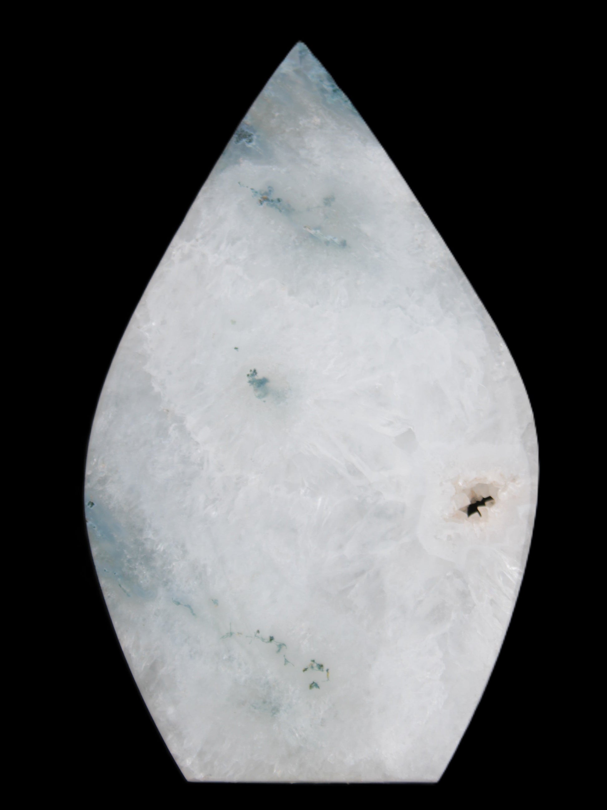 Ocean Grass Agate water drop 81*30*137mm 462g Rocks and Things