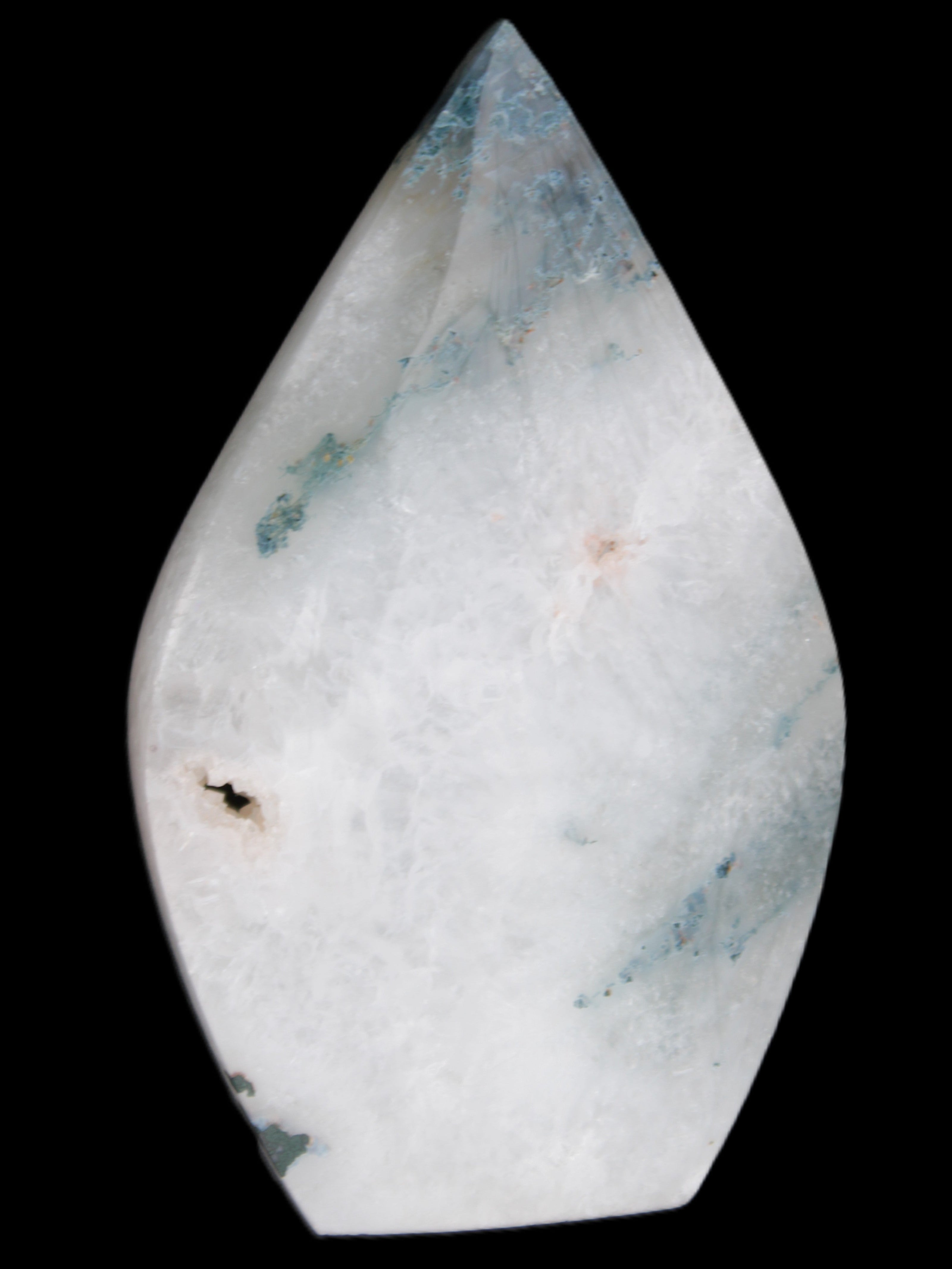 Ocean Grass Agate water drop 81*30*137mm 462g Rocks and Things