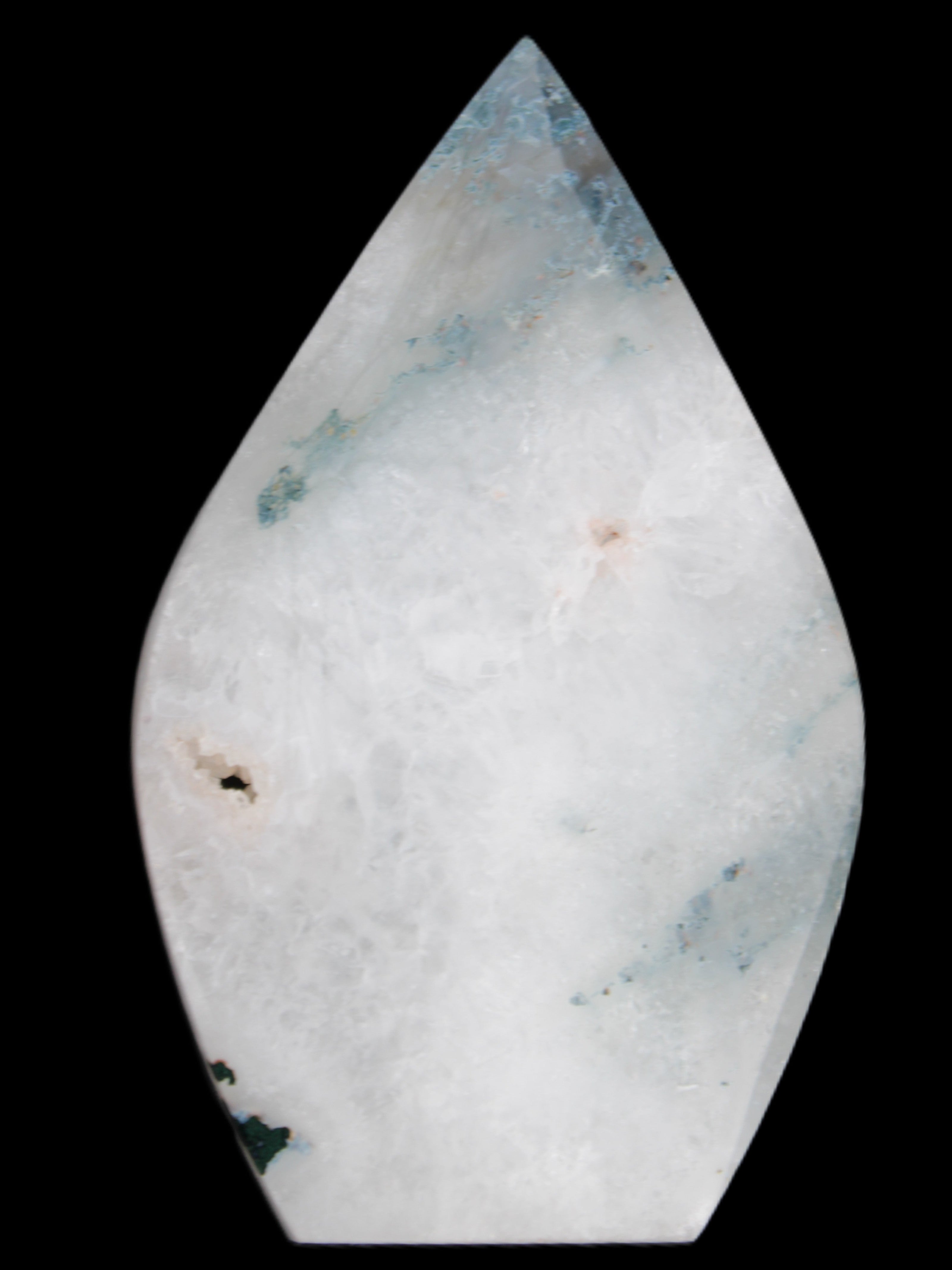 Ocean Grass Agate water drop 81*30*137mm 462g Rocks and Things