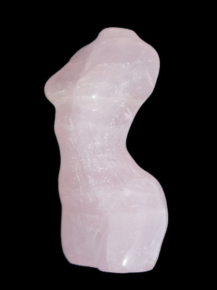 Rose Quartz goddess 80*37mm 126g Rocks and Things