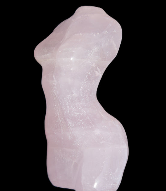 Rose Quartz goddess 80*37mm 126g Rocks and Things