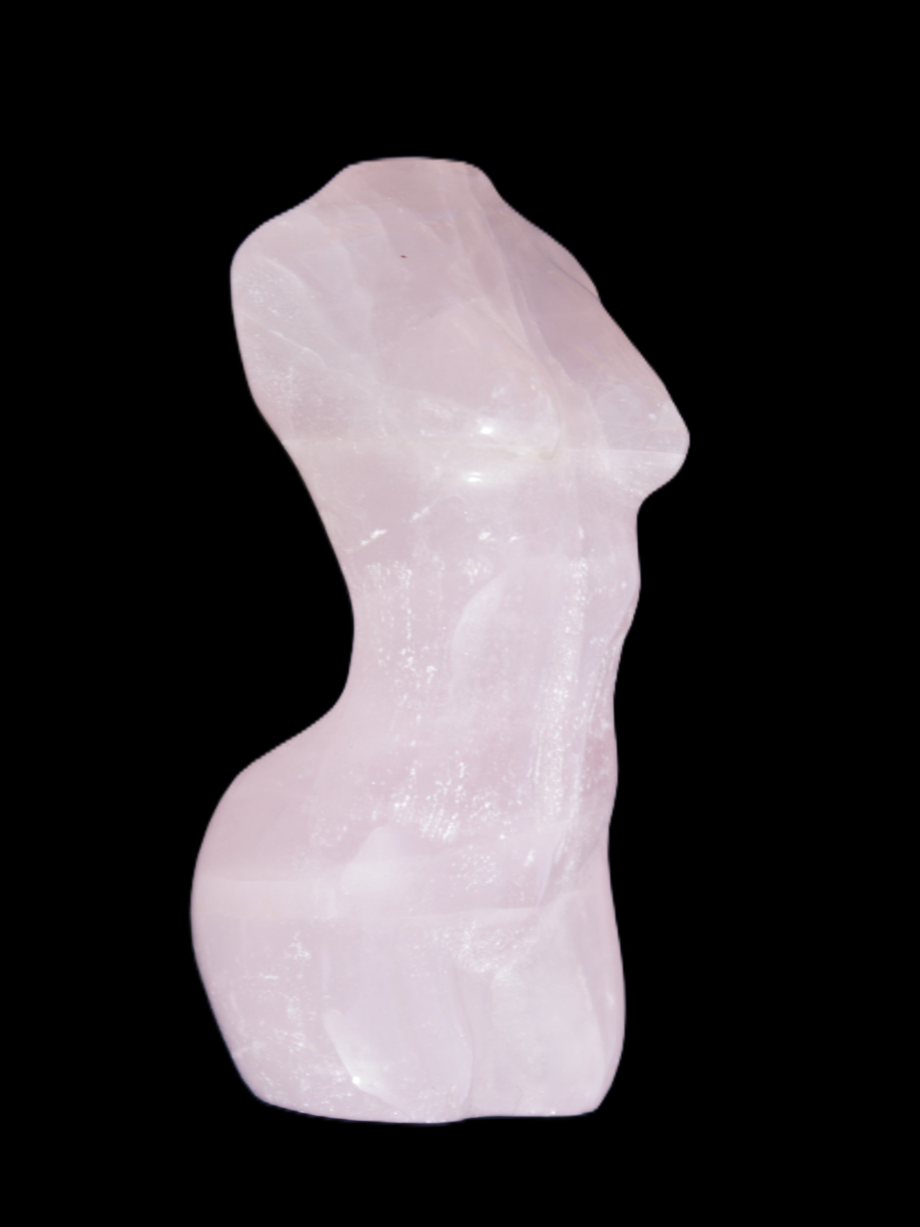 Rose Quartz goddess 80*37mm 126g Rocks and Things