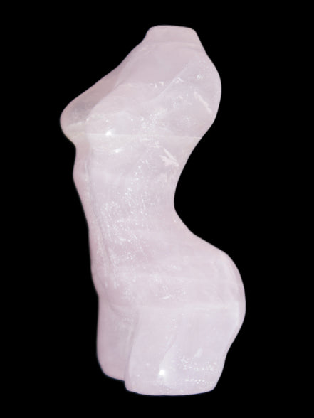 Rose Quartz goddess 80*37mm 126g Rocks and Things