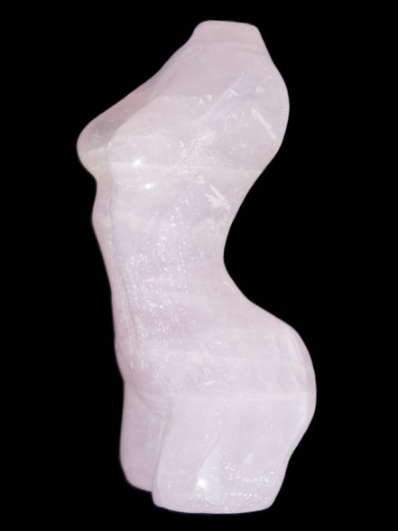 Rose Quartz goddess 80*37mm 126g Rocks and Things