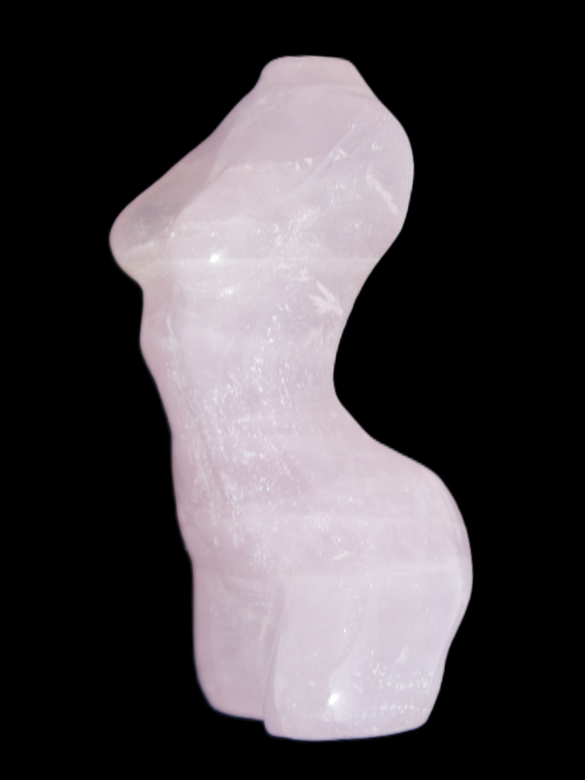 Rose Quartz goddess 80*37mm 126g Rocks and Things