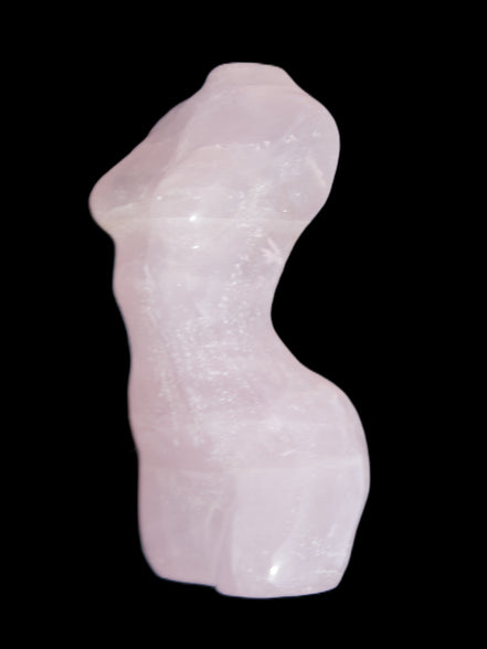 Rose Quartz goddess 80*37mm 126g Rocks and Things