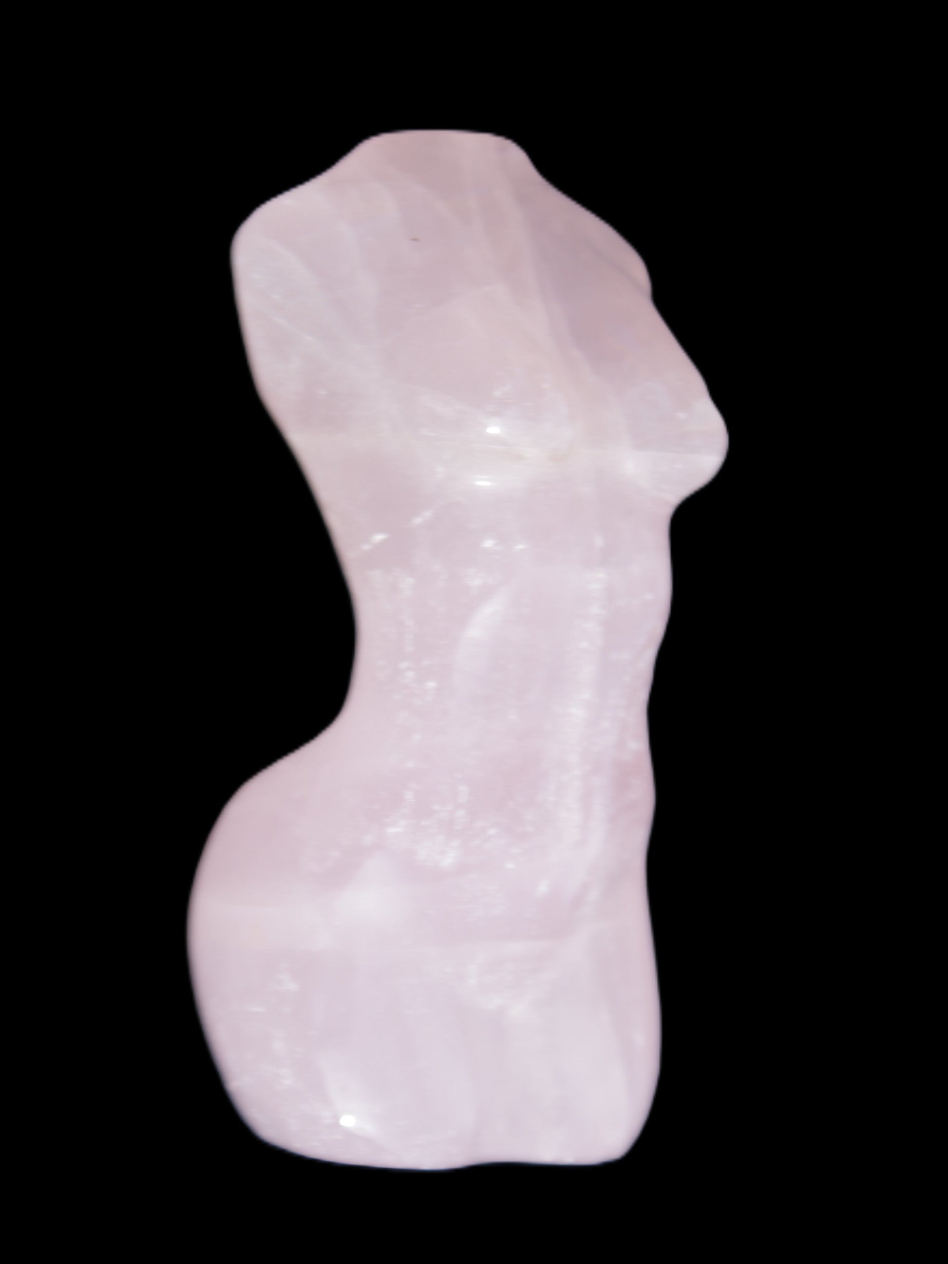 Rose Quartz goddess 80*37mm 126g Rocks and Things