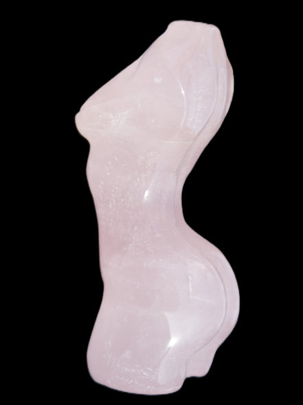 Rose Quartz goddess 80*37mm 126g Rocks and Things