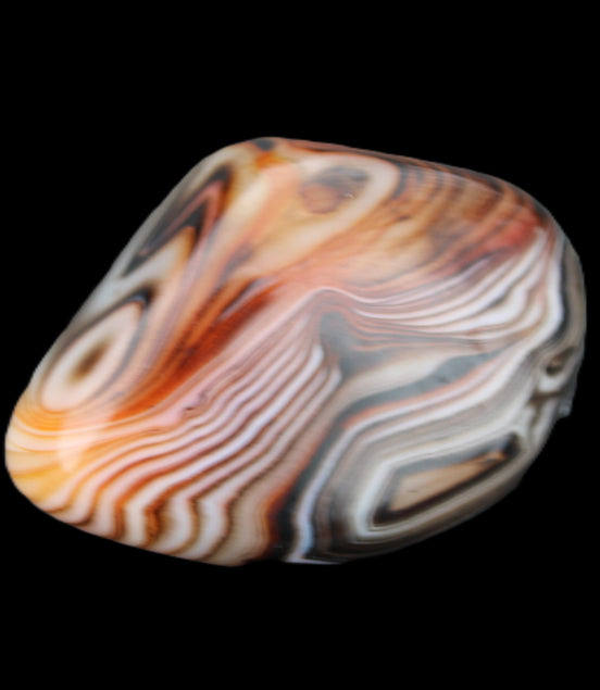 Crazy Lace Agate 50*35mm 44g in sunlight - Rocks and Things Store
