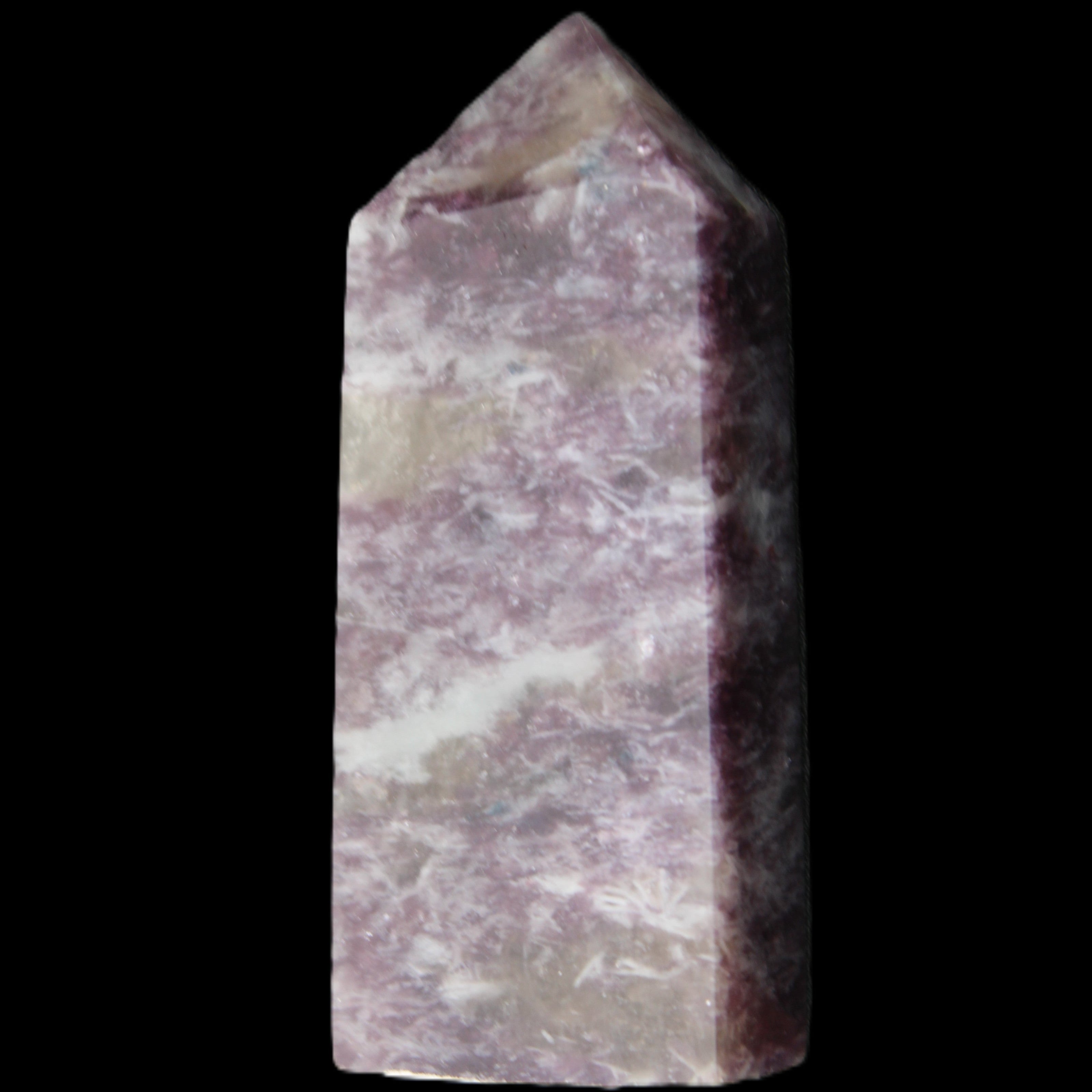 Lepidolite Mica wand 76mm 80g in sunlight - Rocks and Things Store