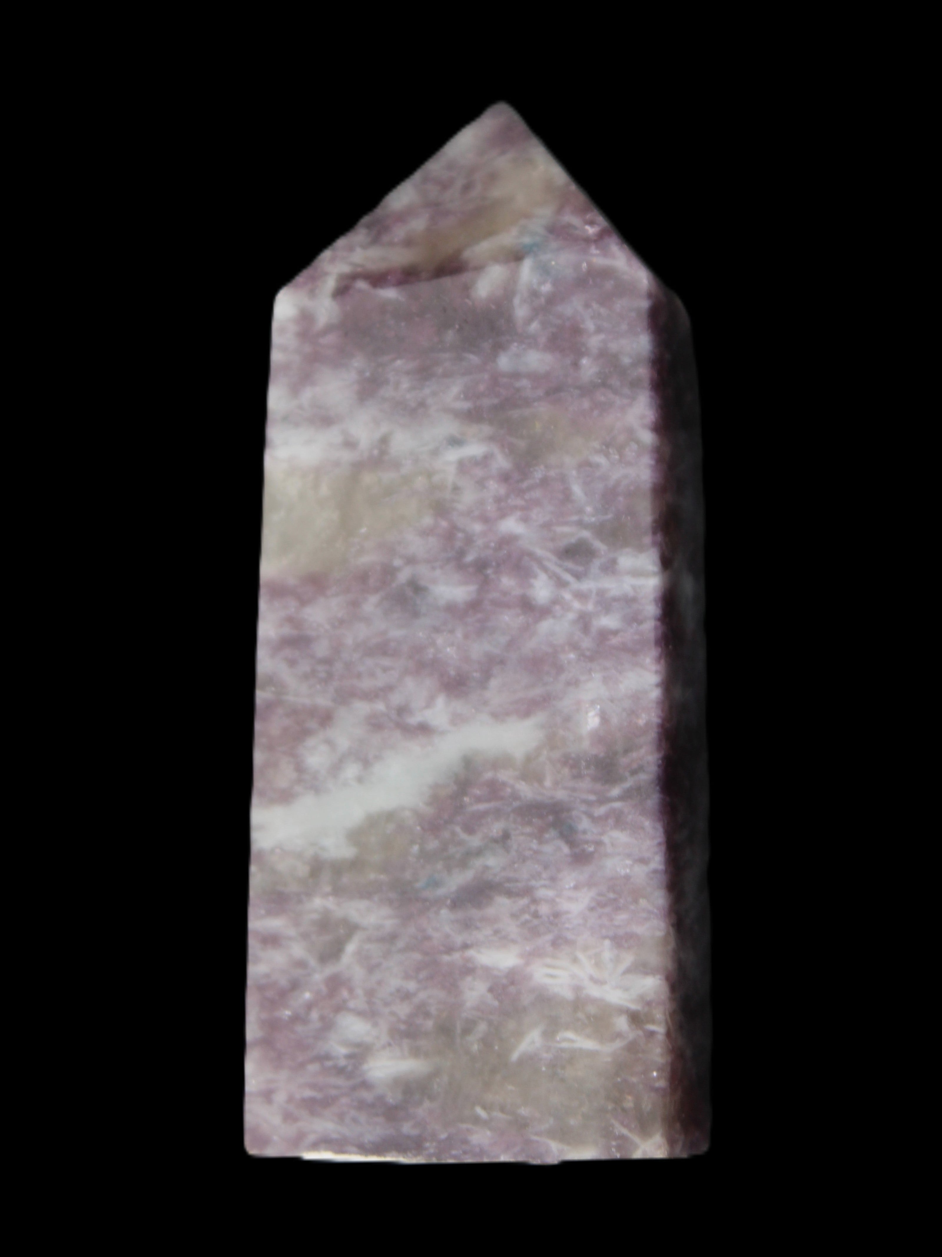 Lepidolite Mica wand 76mm 80g in sunlight - Rocks and Things Store