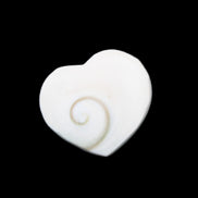 Orthoceras Polished heart 30-37mm 4-7g in sunlight - Rocks and Things Store