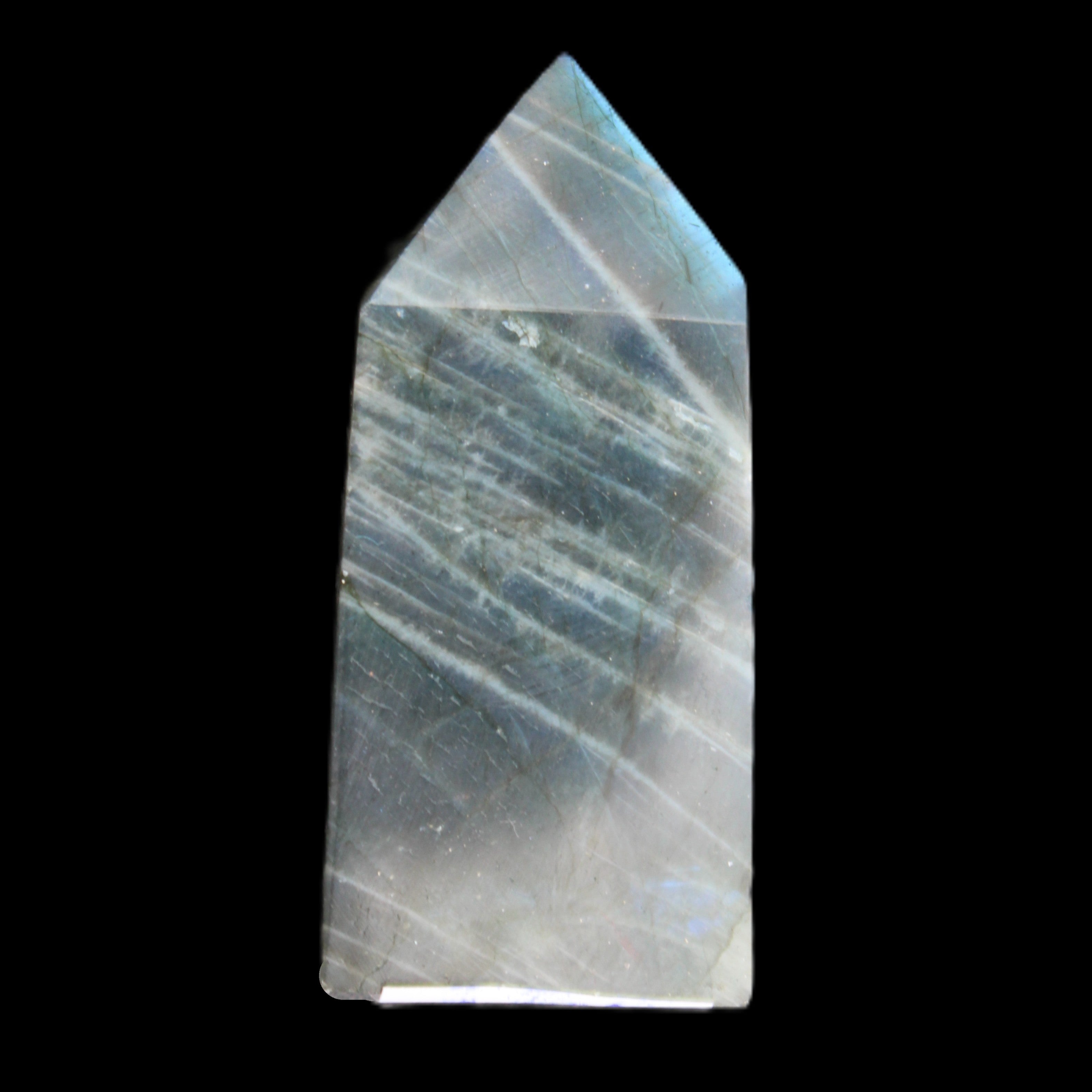 Labradorite wand 53mm 38g in sunlight - Rocks and Things Store