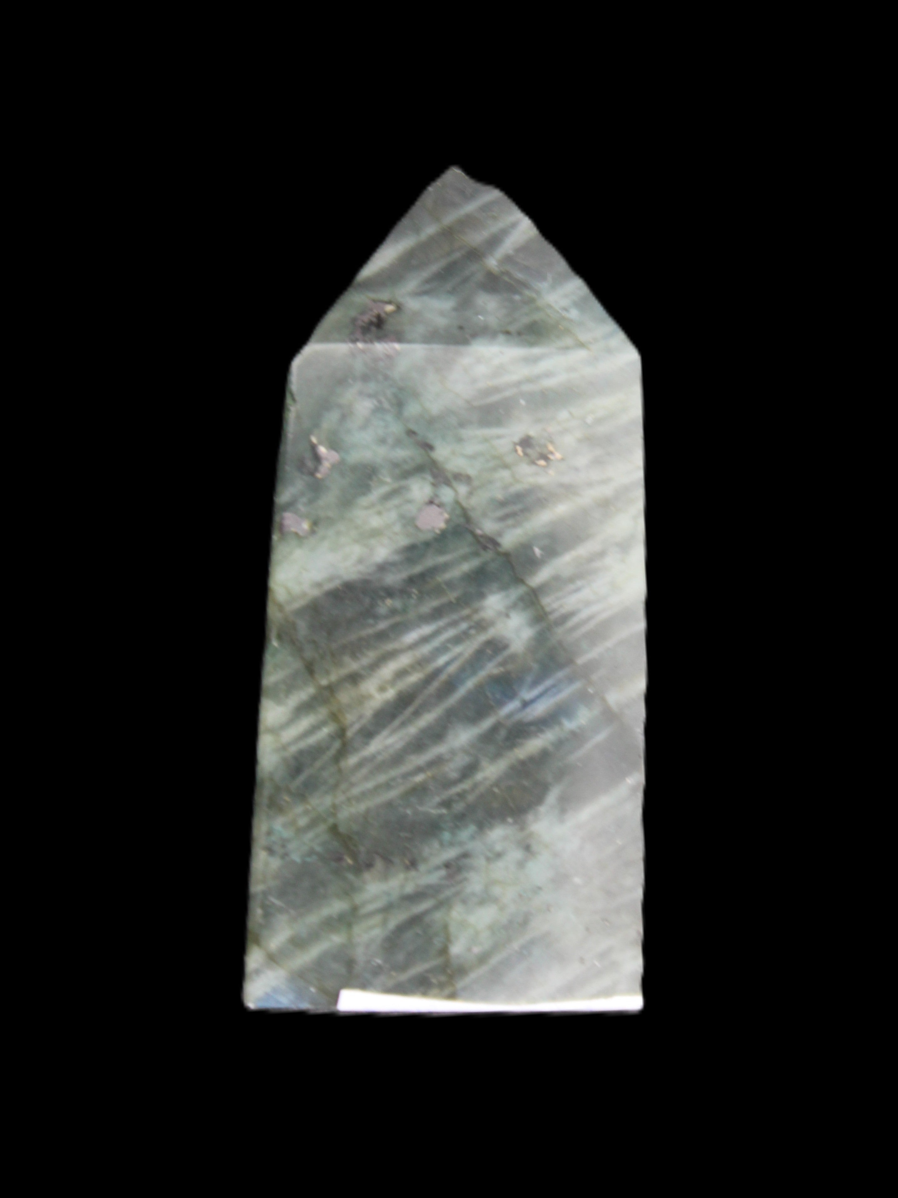 Labradorite wand 53mm 38g in sunlight - Rocks and Things Store
