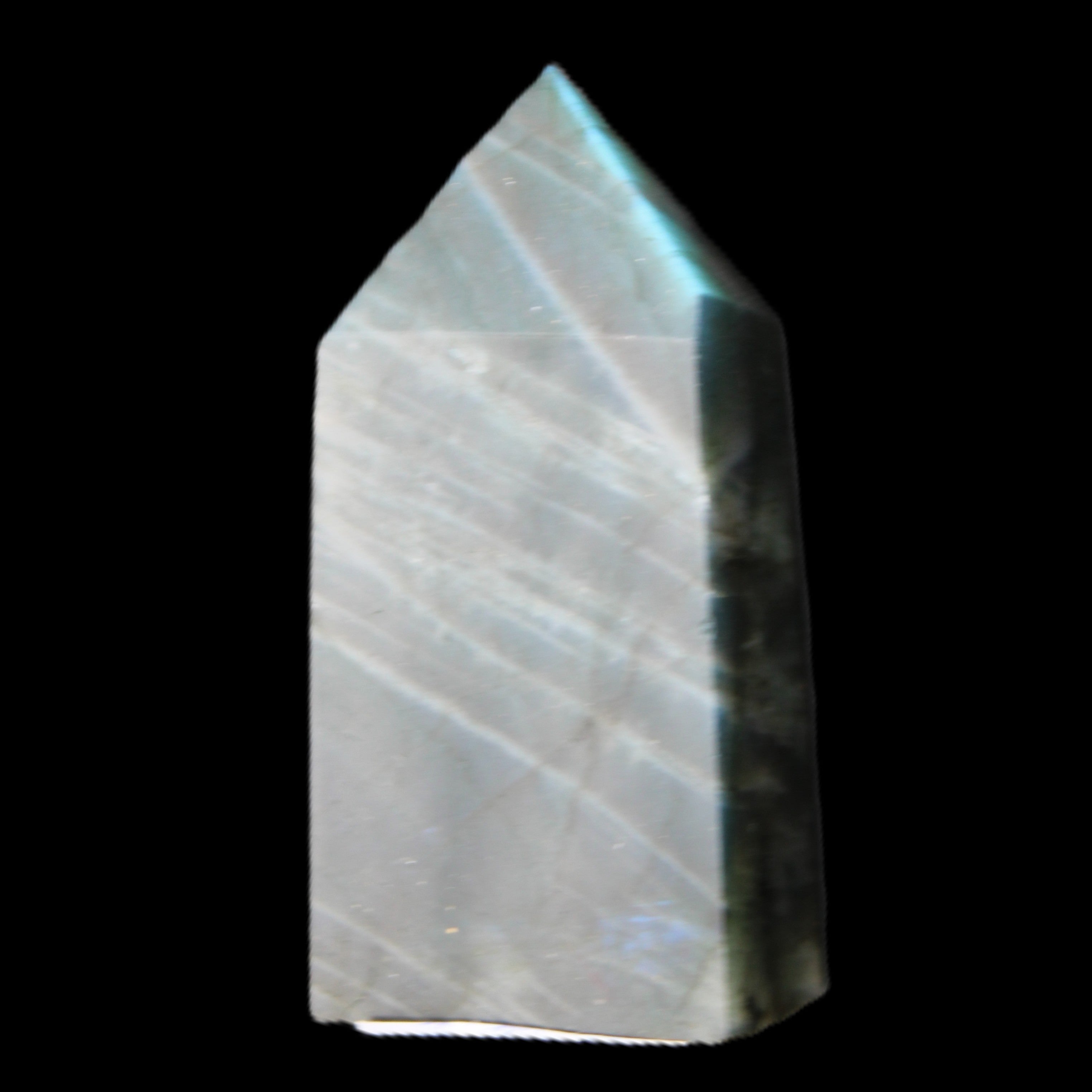 Labradorite wand 53mm 38g in sunlight - Rocks and Things Store