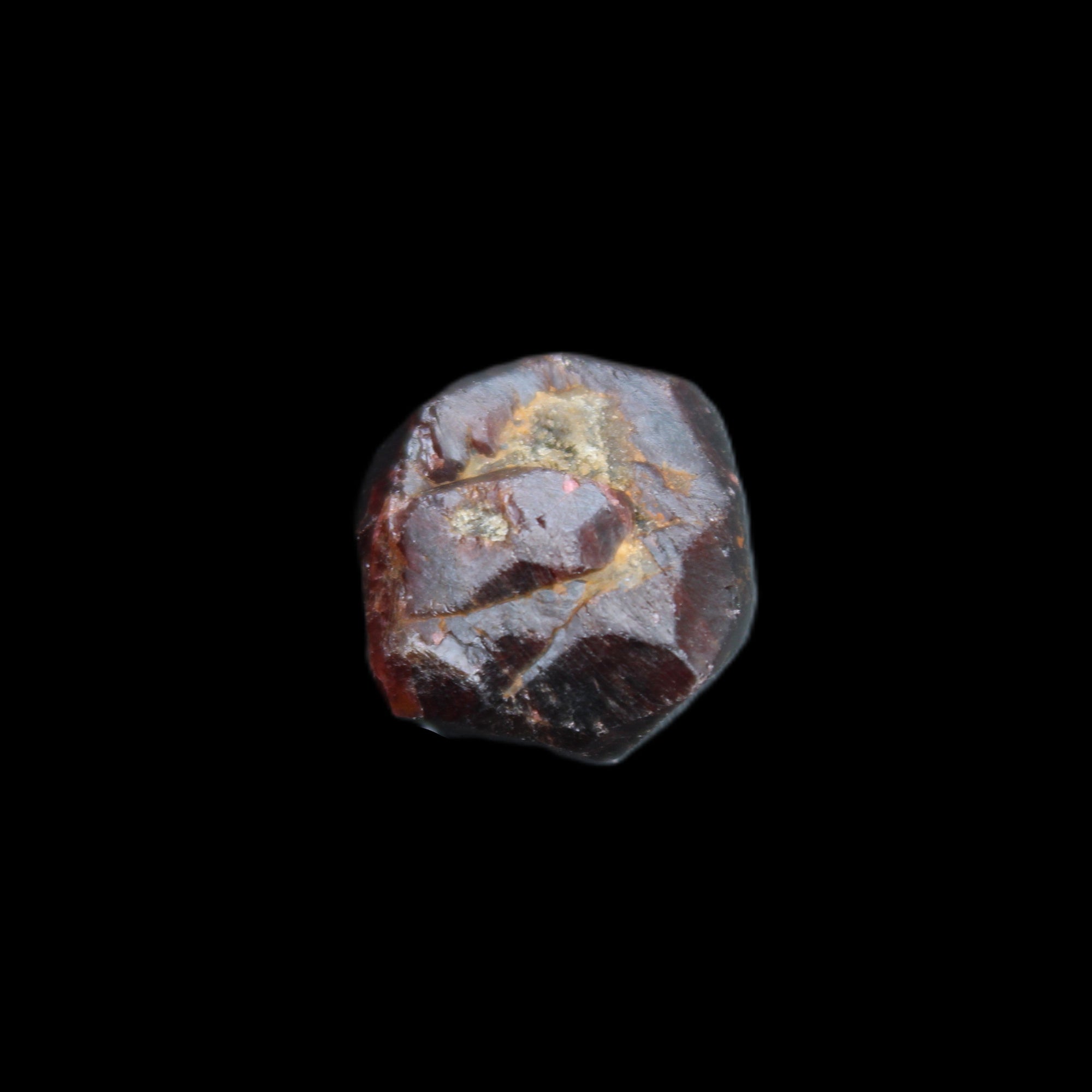 Red Pyrope Garnet crystal 25mm 19g in sunlight - Rocks and Things Store