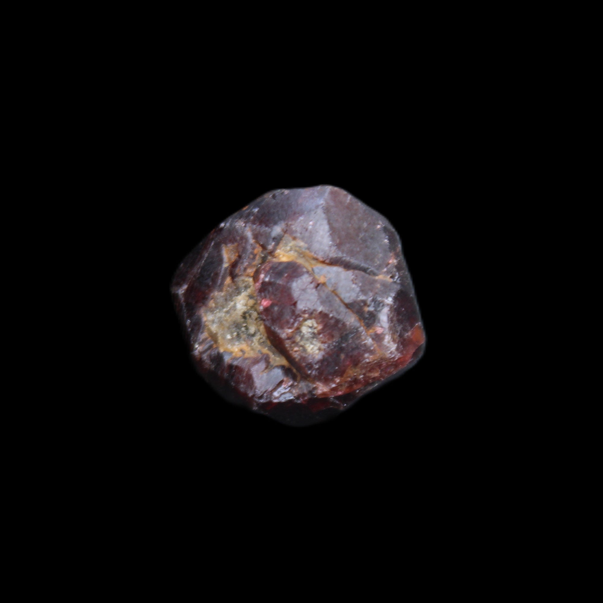 Red Pyrope Garnet crystal 25mm 19g in sunlight - Rocks and Things Store