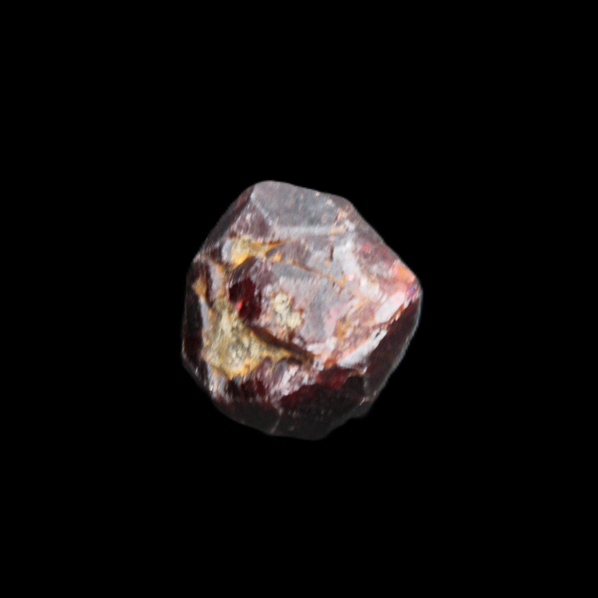 Red Pyrope Garnet crystal 25mm 19g in sunlight - Rocks and Things Store