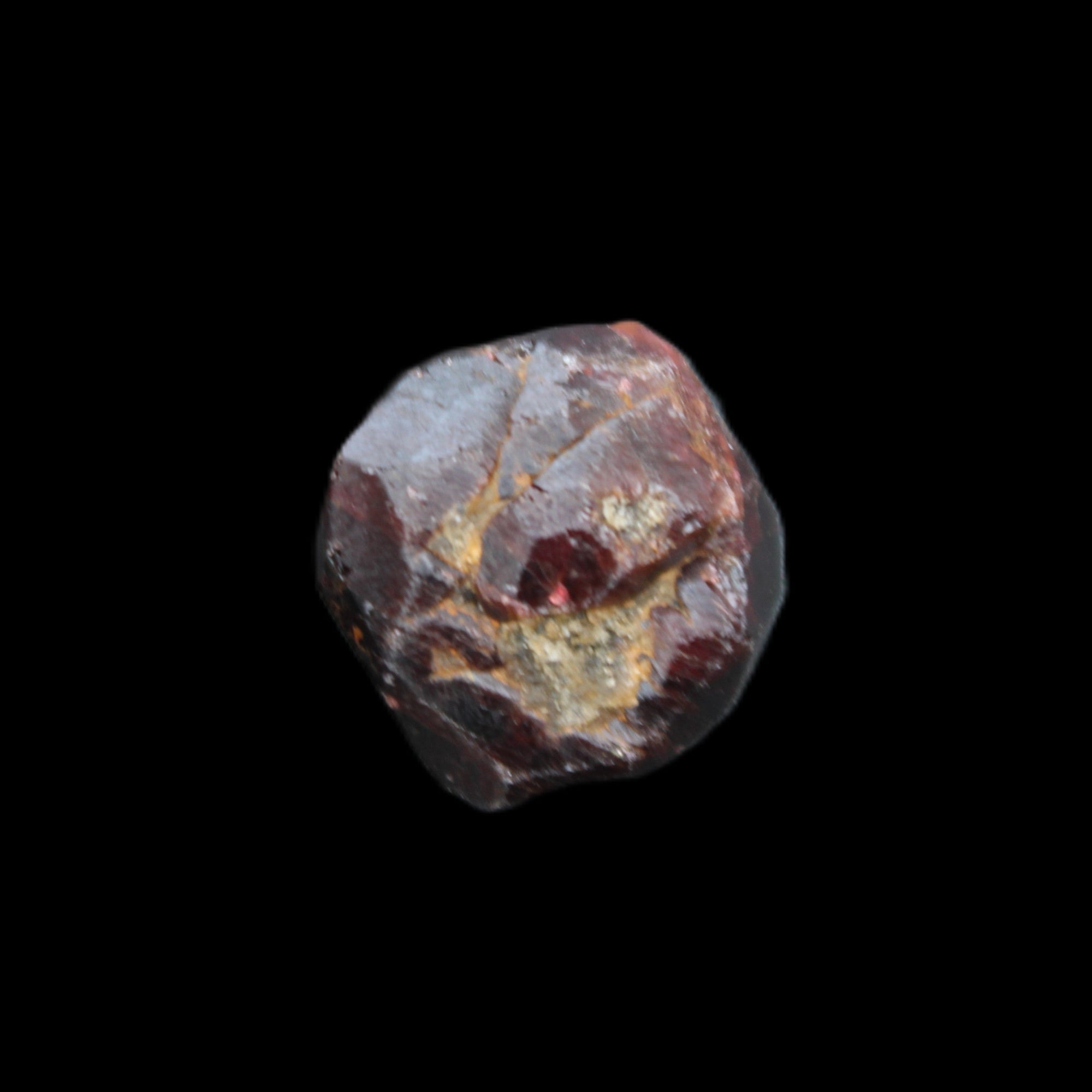 Red Pyrope Garnet crystal 25mm 19g in sunlight - Rocks and Things Store