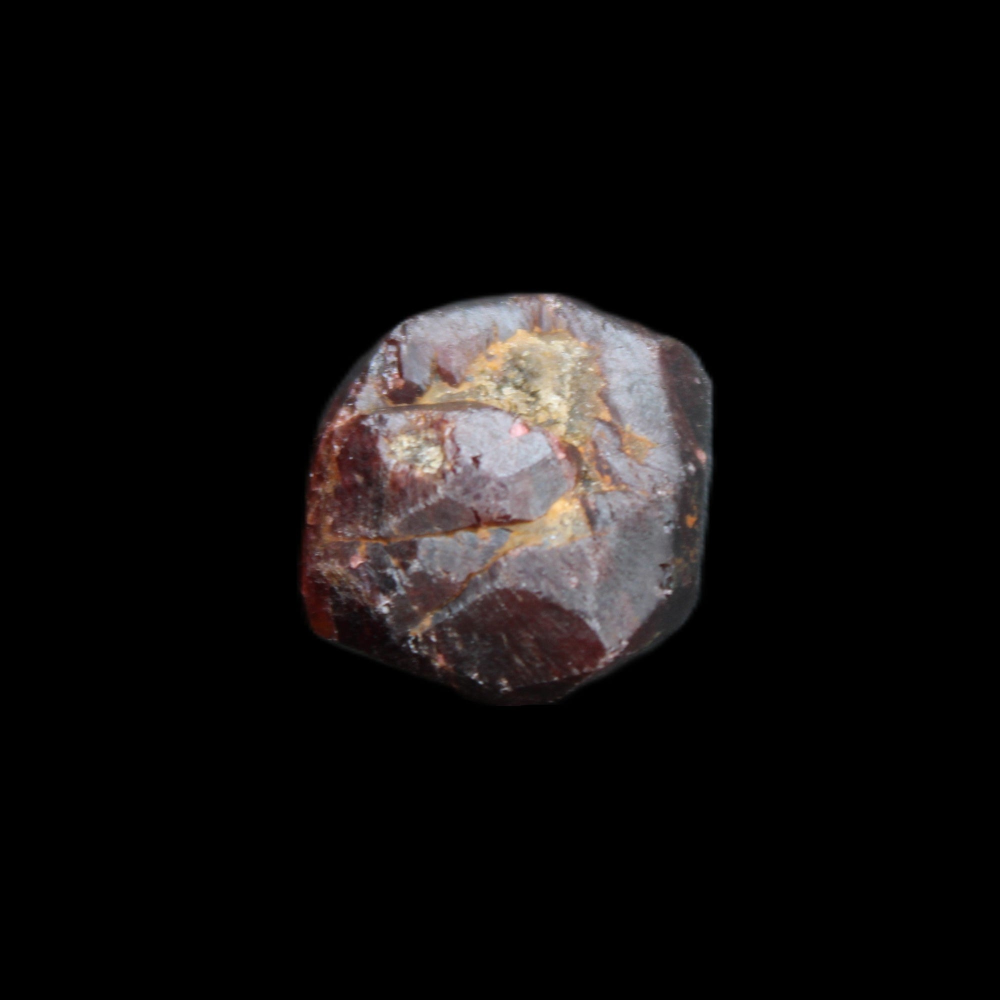 Red Pyrope Garnet crystal 25mm 19g in sunlight - Rocks and Things Store