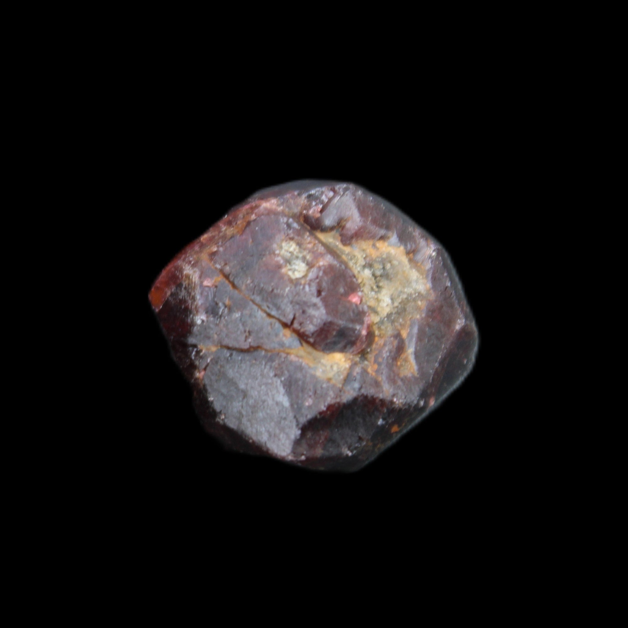 Red Pyrope Garnet crystal 25mm 19g in sunlight - Rocks and Things Store